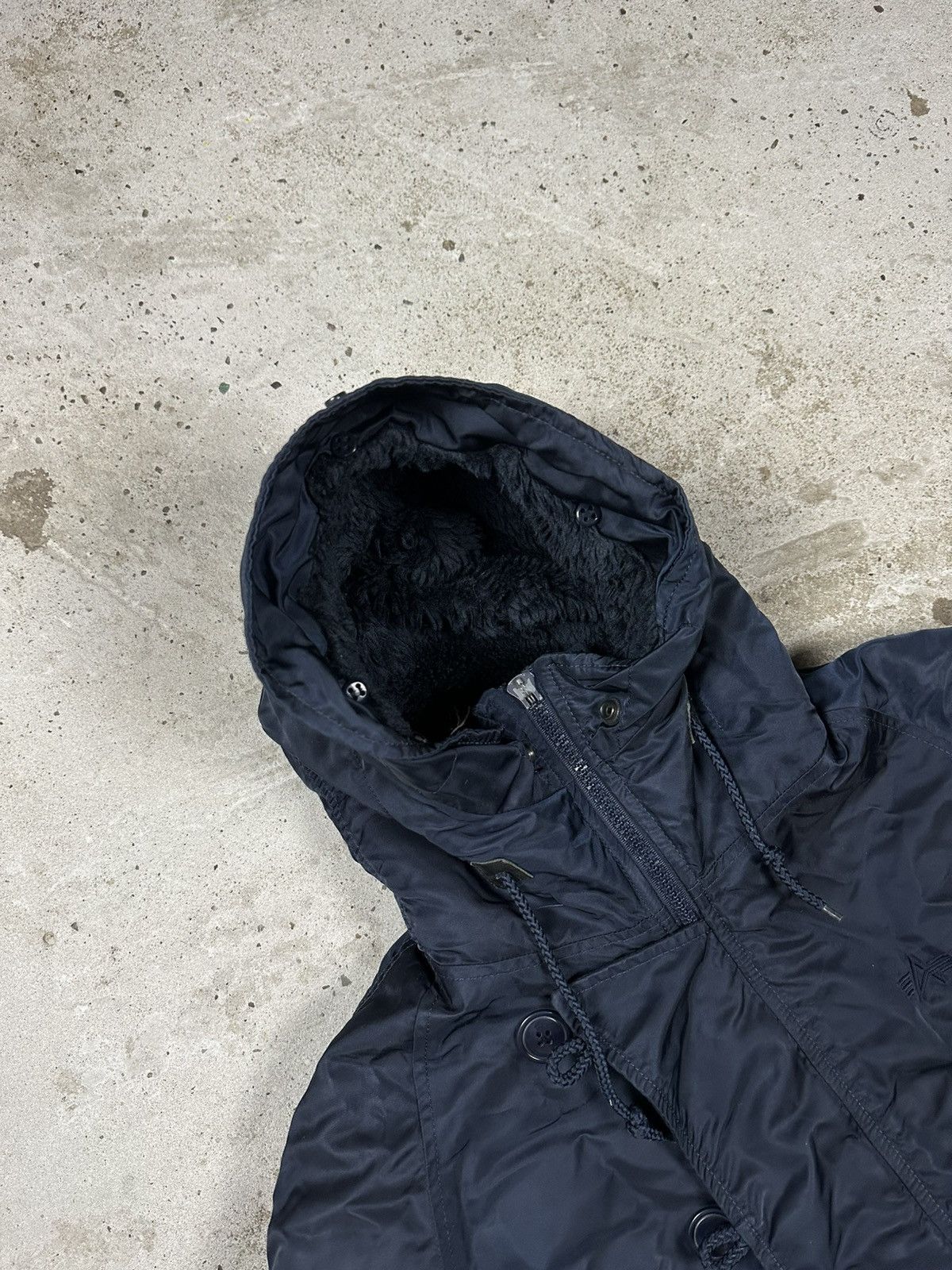 Alpha Industries × Vintage Vintage Y2K Alpha Industries Parka N-3B N Navy Jacket Size US M / EU 48-50 / 2 - 10 Thumbnail