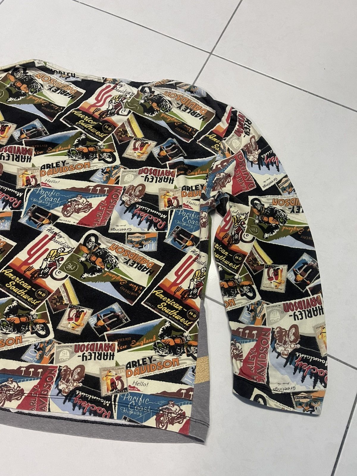 Harley Davidson × Vintage 🔥HOT🔥VINTAGE HARLEY DAVIDSON FULL PRINT VERY RARE Size M / US 6-8 / IT 42-44 - 10 Thumbnail