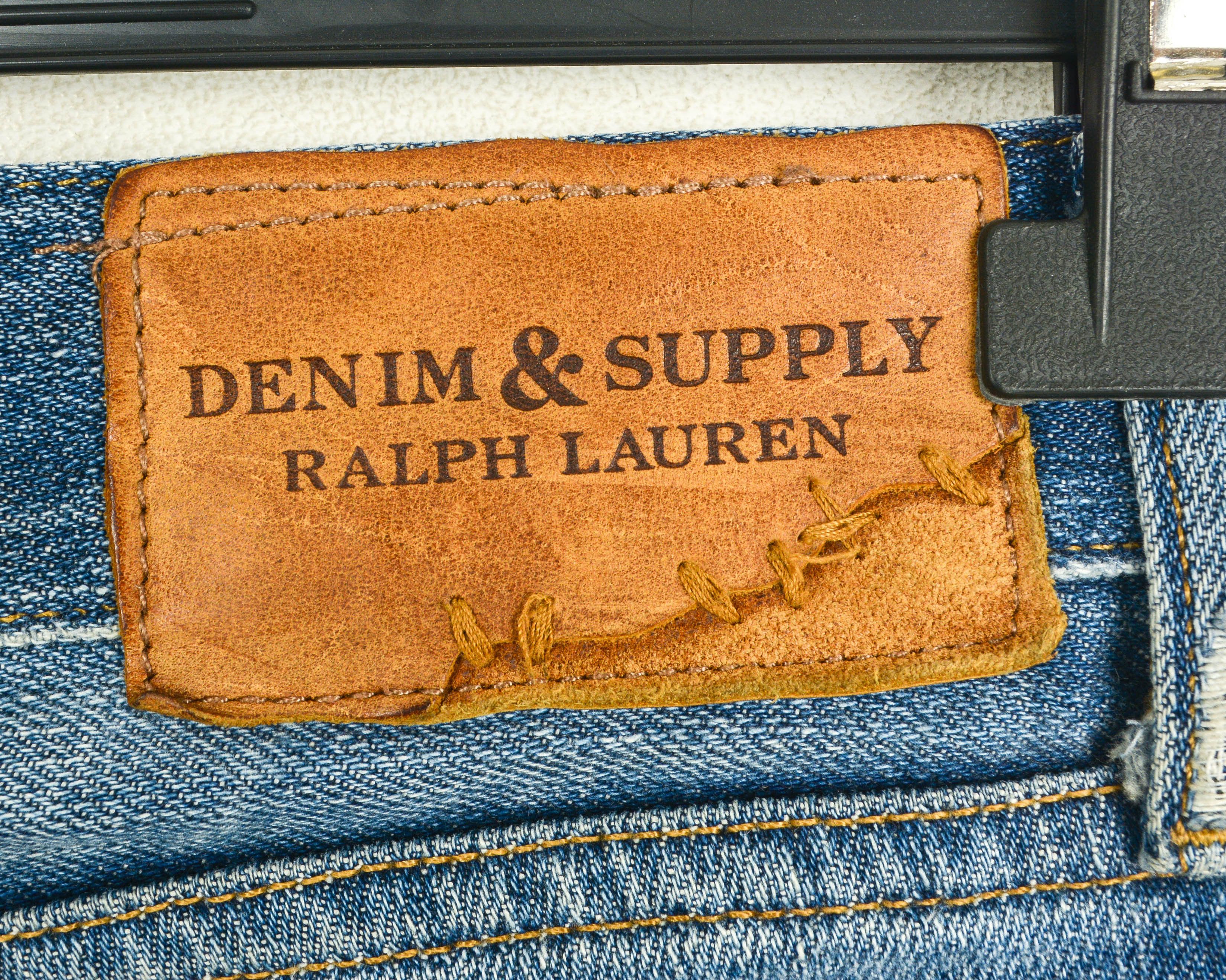 RRL Ralph Lauren DS Graham Skinny stretch distressed W29 L32 y2k jeans pants Size US 29 - 6 Thumbnail