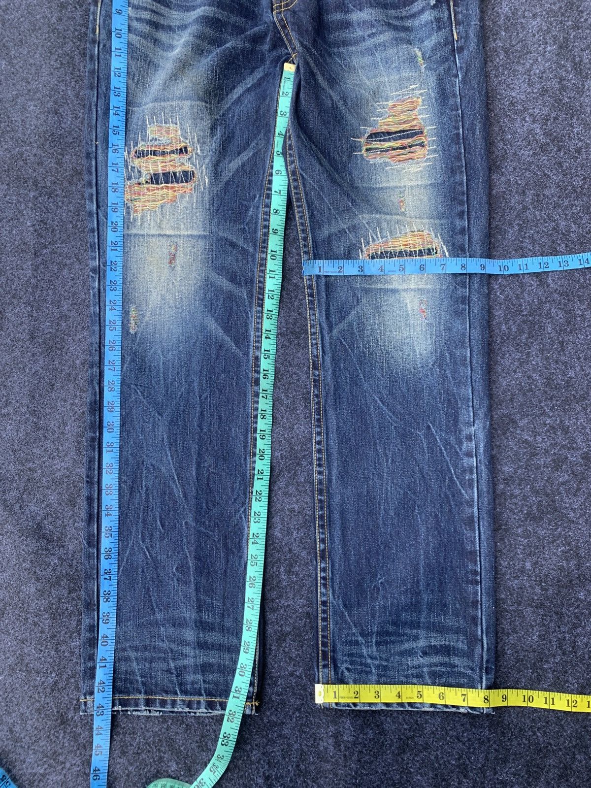 14th Addiction DISTRESSED CLOUD 72 JEANS Size US 36 / EU 52 - 4 Thumbnail