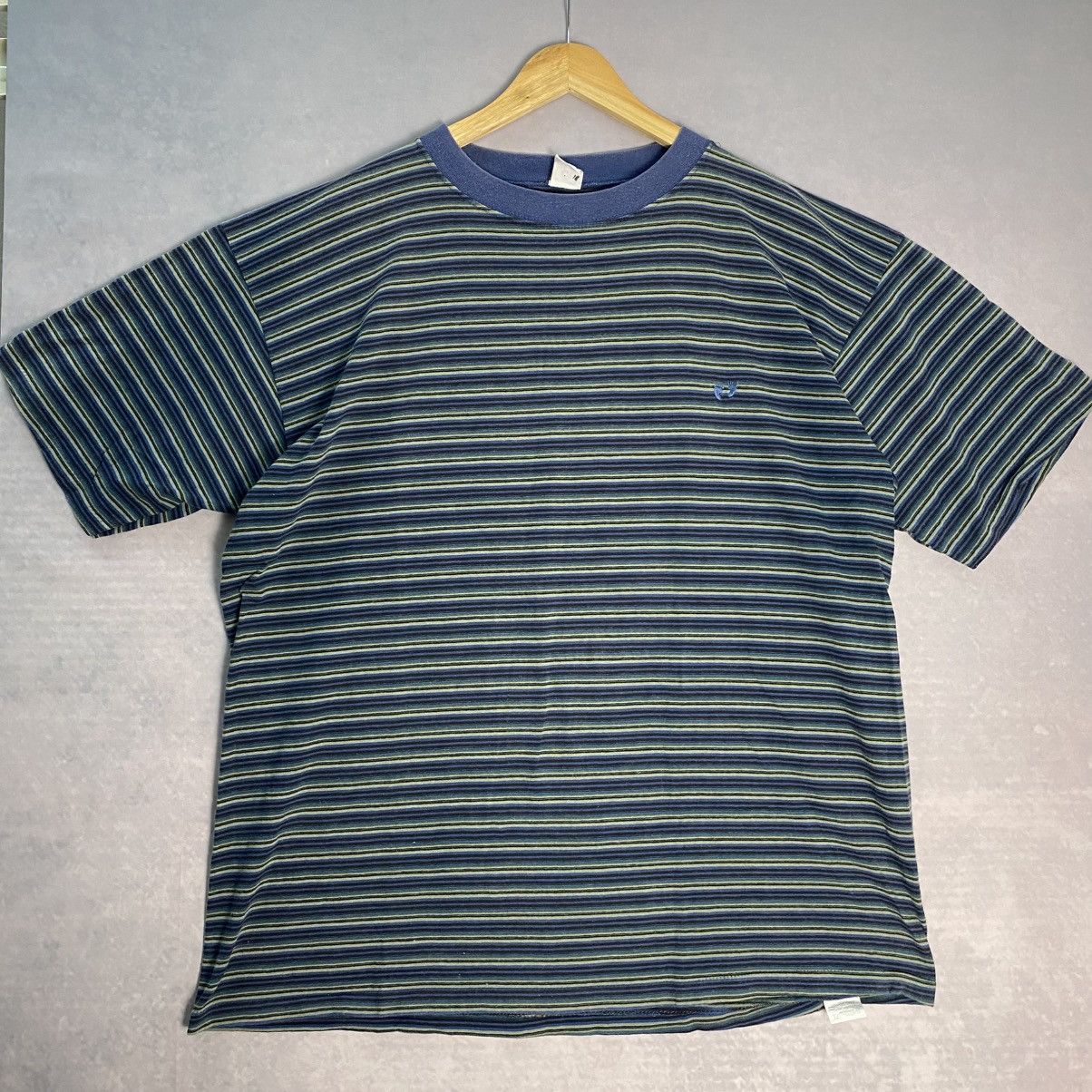 Hang Ten × Vintage Vintage stripe Hang Ten Tshirt Size US XXL / EU 58 / 5 - 1 Thumbnail
