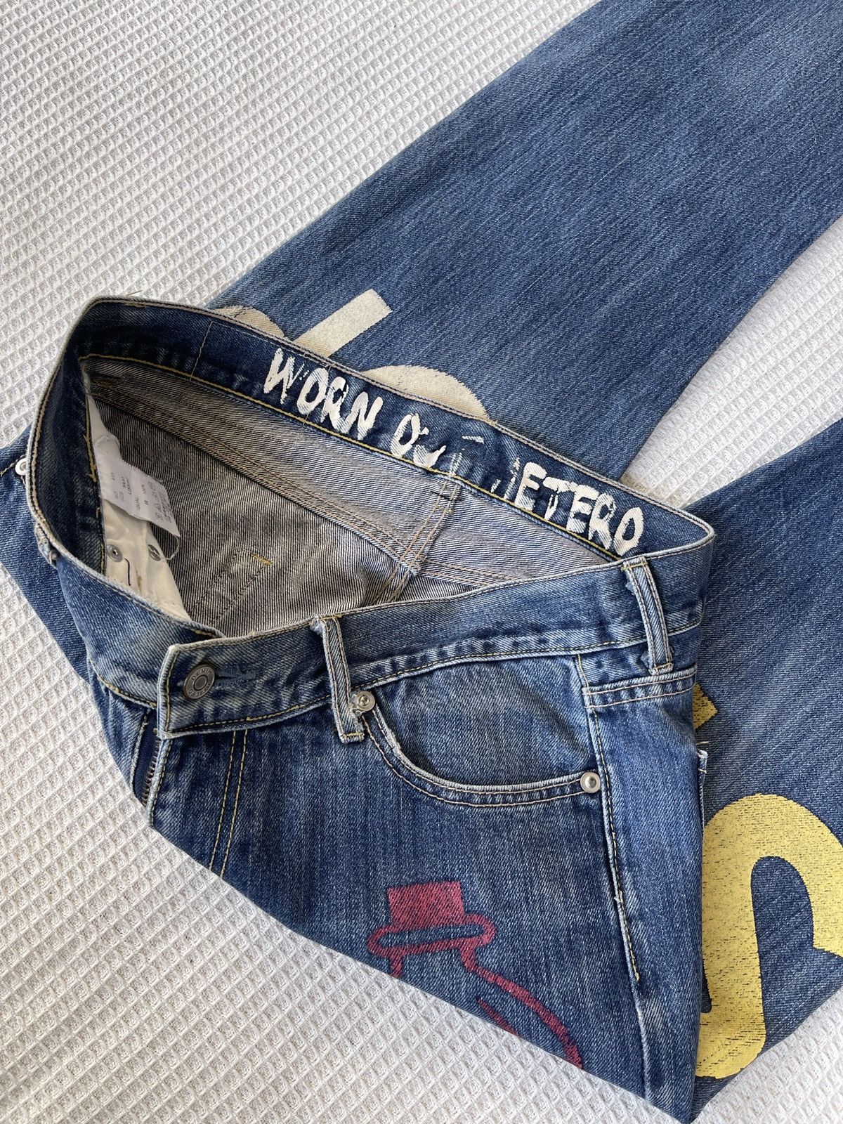 Japanese Brand Rare🔥Japanese Brand Suicide Distressed Denim Jeans Size US 35 - 9 Thumbnail