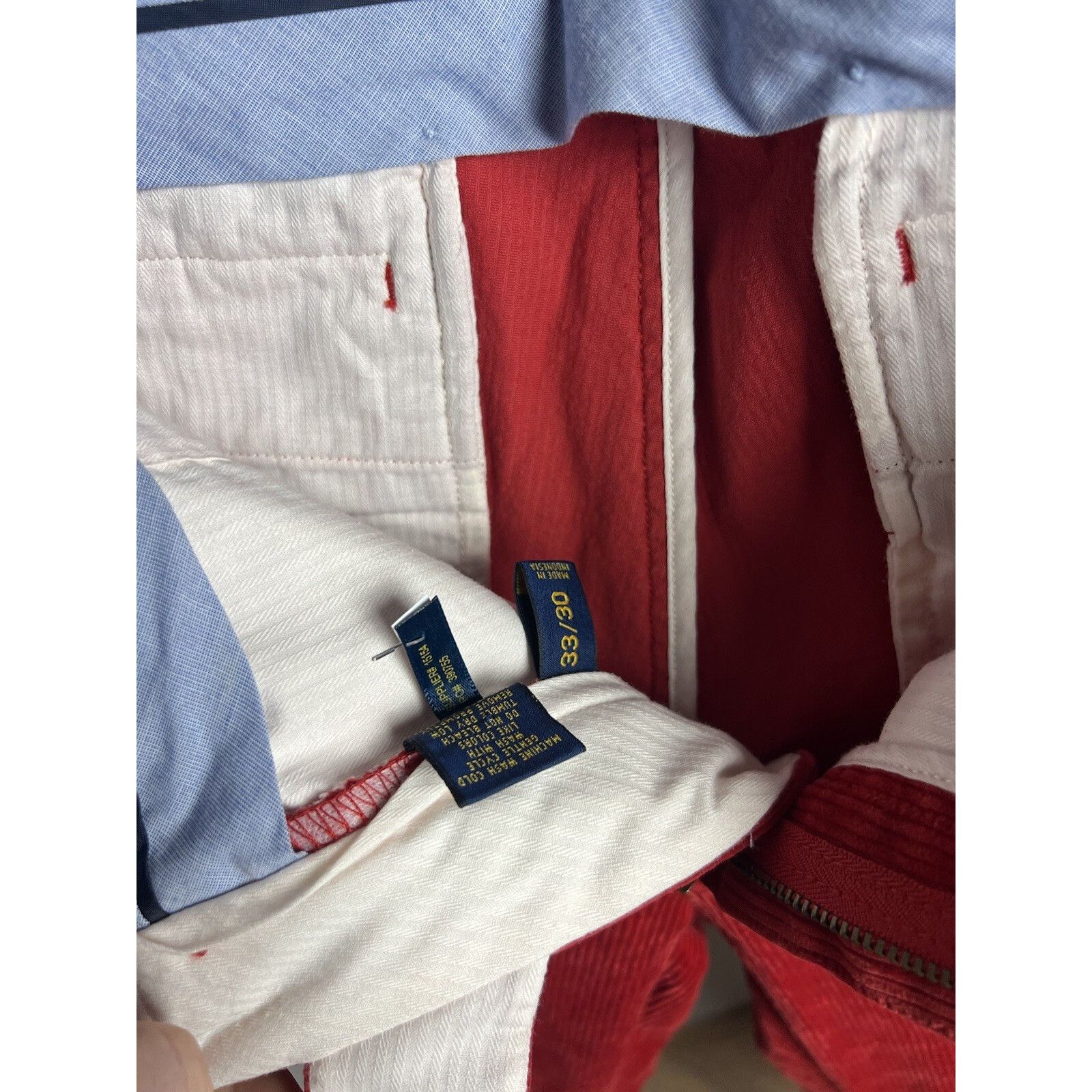 Polo Ralph Lauren MINT! Polo Ralph Lauren Red Corduroy Classic Fit Chino Pants Size US 33 - 13 Thumbnail