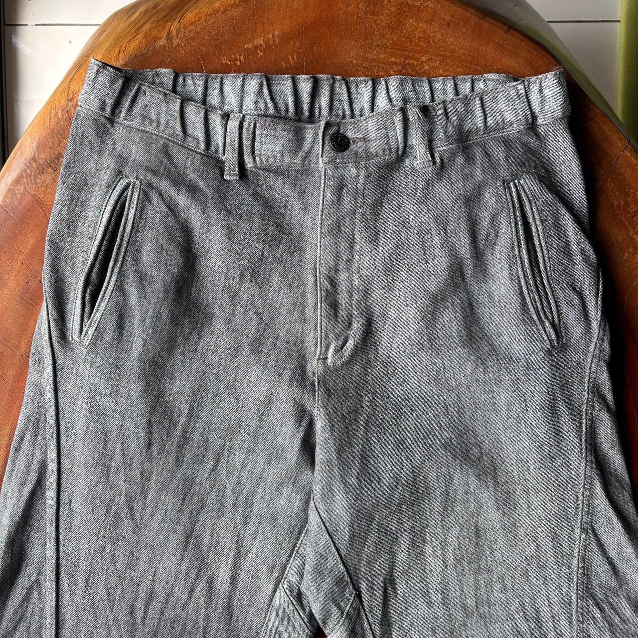 Japanese Brand Y2K Revolver Japan Parachute Style Design Grey Pants Size US 33 - 3 Thumbnail