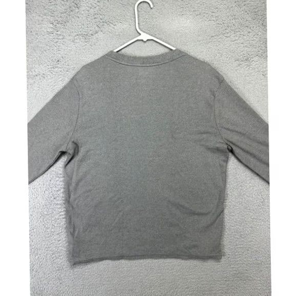Express Express Mens Medium Grey Pinstripe Long Sleeve Shirt Quality Fit T-Shirt Adult Size US M / EU 48-50 / 2 - 2 Thumbnail