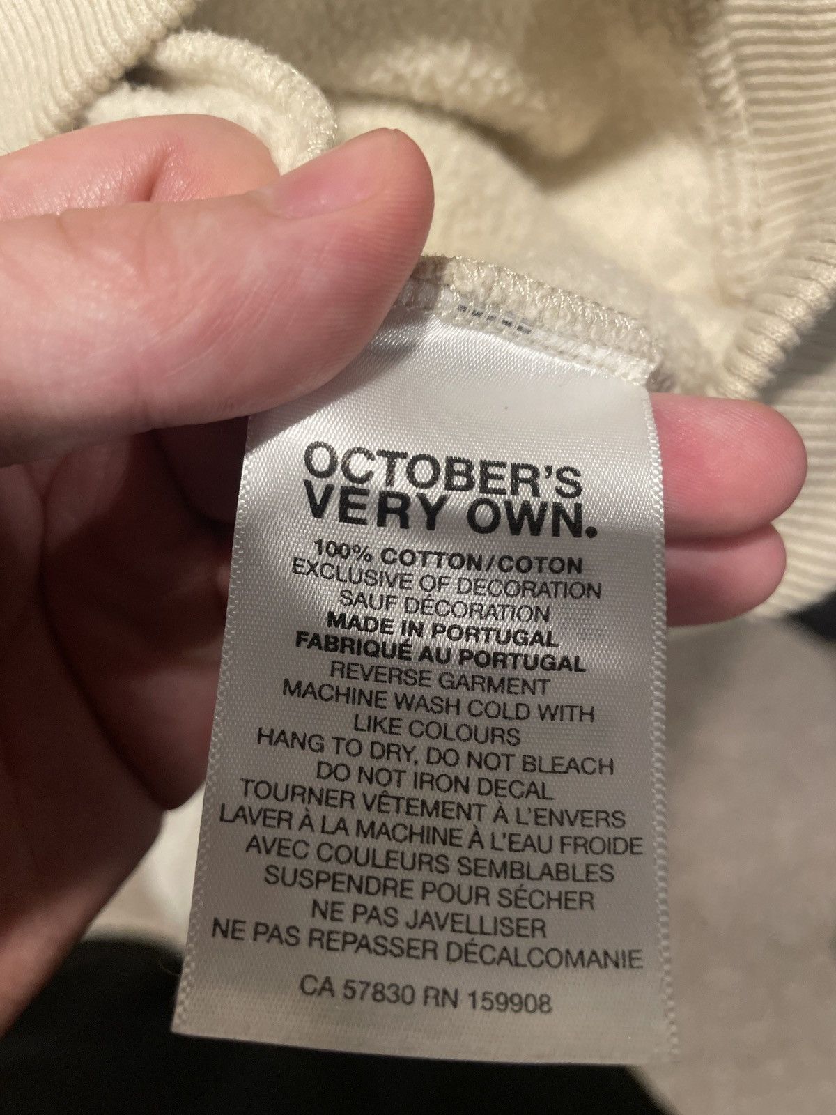 October's Very Own OVO OCTOBERS VERY OWN FLEECE SNAP HOODIE STONE HEAVYWEIGHT L Size US L / EU 52-54 / 3 - 10 Thumbnail