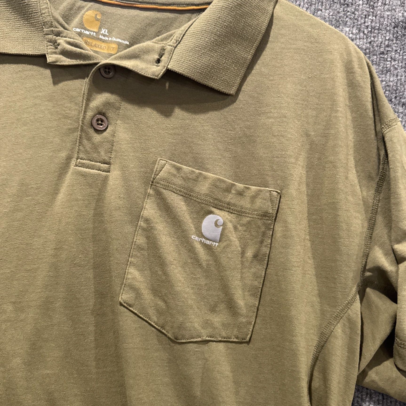 Carhartt Carhartt Workwear Shirt Quarter Button Up T-Shirt Green XL Mens Short Sleeve 391 102134 Force Extreme Regular Size XL Size US XL / EU 56 / 4 - 2 Thumbnail