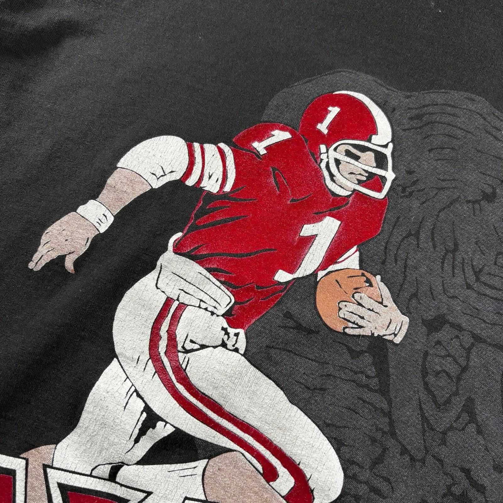 Hanes Vintage 80s Alabama football tee Size US XL / EU 56 / 4 - 3 Thumbnail