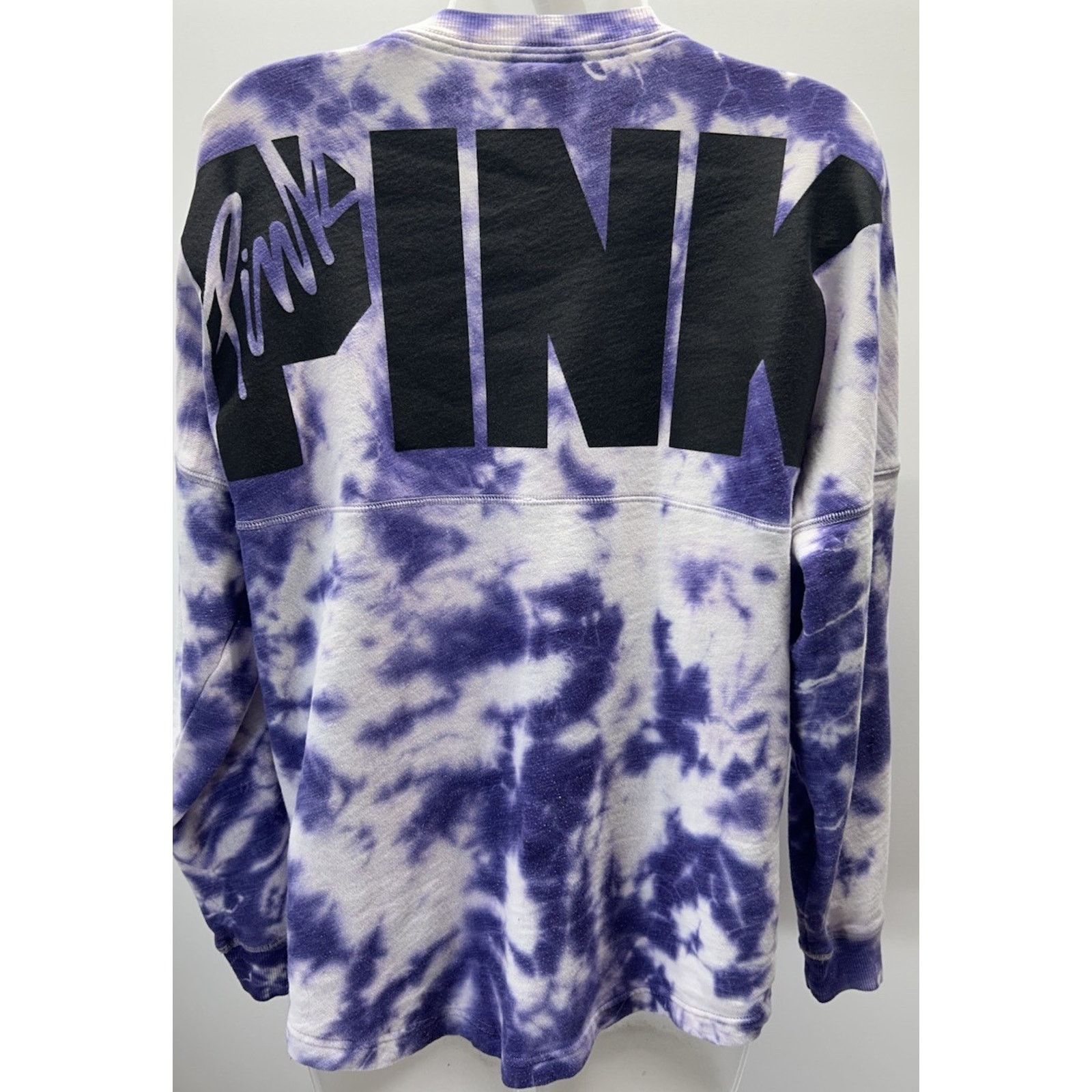Victoria's Secret Victorias Secret Pink French Terry Tie Dye Varsity Purple XS Size XS / US 0-2 / IT 36-38 - 2 Thumbnail