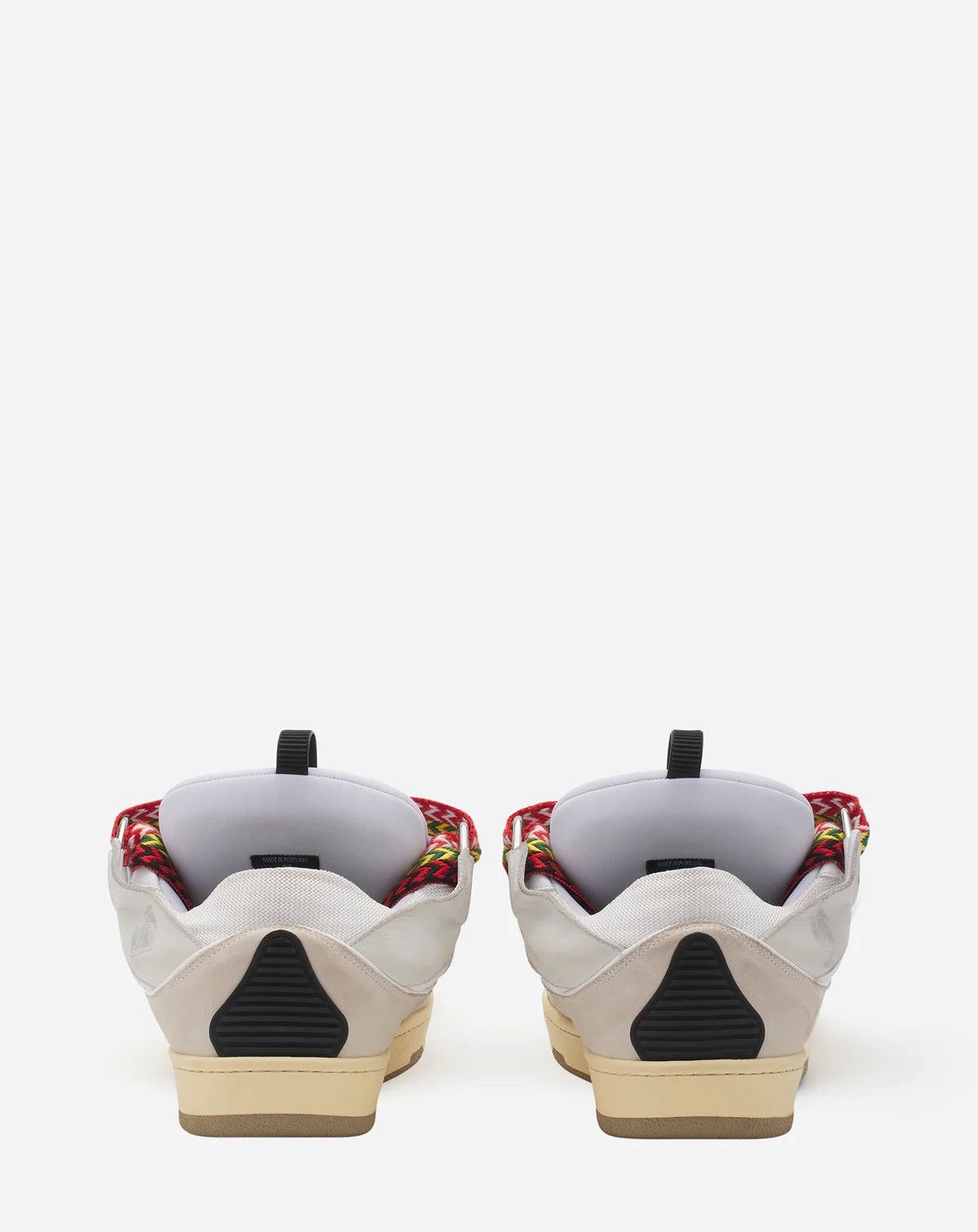 LANVIN LEATHER CURB SNEAKERS