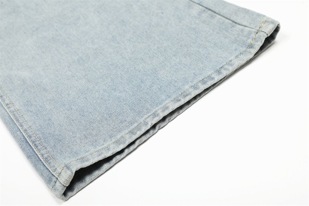 Vintage Star embroidered irregular pocket washed loose casual jeans Size US 32 / EU 48 - 5 Thumbnail