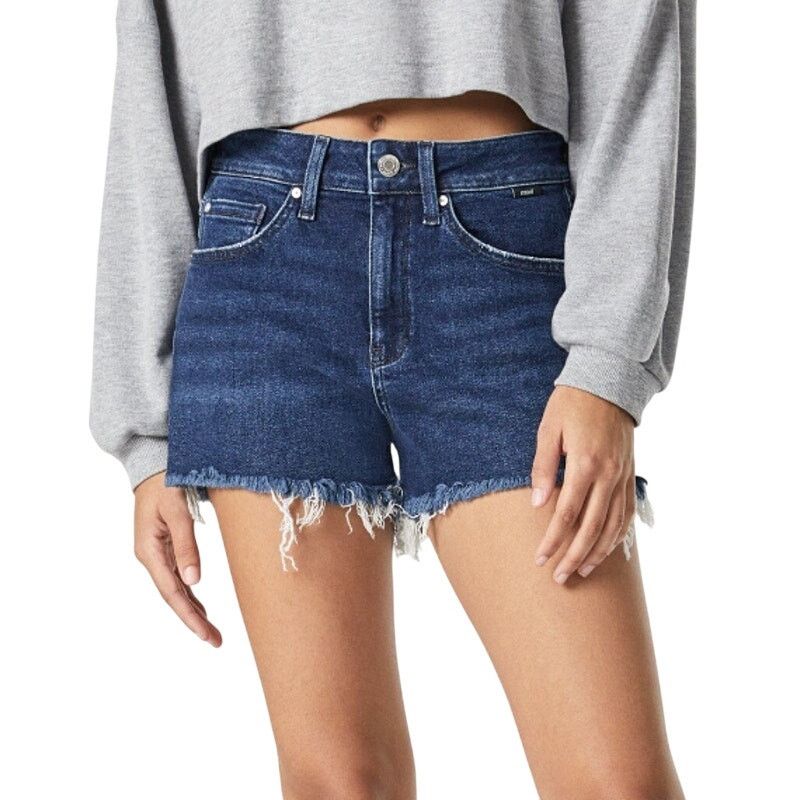 Mavi Mavi High Rise Rosie Boyfriend Shorts Rinse LA Blue, Size 29 Size 29" - 1 Thumbnail