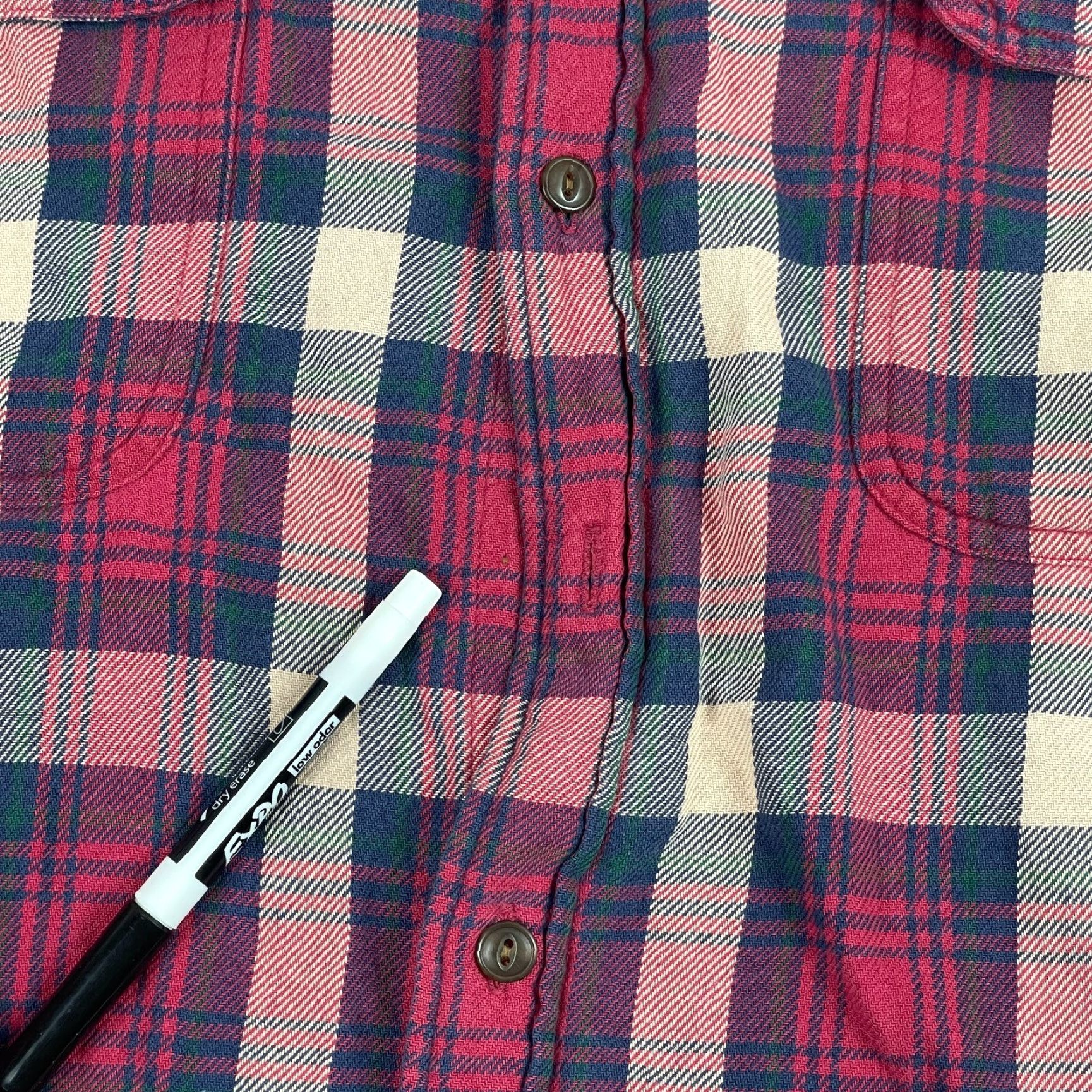 Abercrombie & Fitch VINTAGE Abercrombie & Fitch Shirt Mens L Red Flannel Long Sleeve Button-Up Casual Outdoor Size US L / EU 52-54 / 3 - 4 Thumbnail