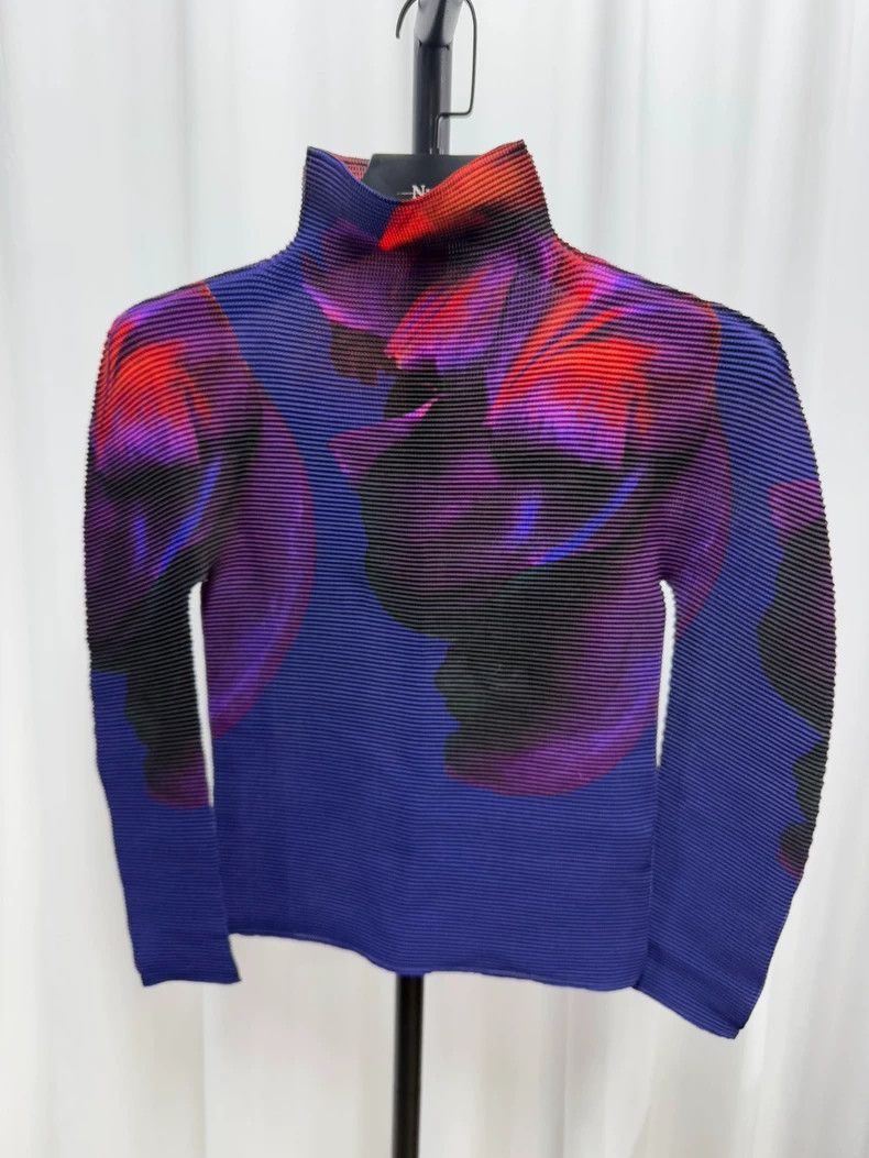 Issey Miyake Issey Miyake Long Sleeve Colorful Top Size US S / EU 44-46 / 1 - 1 Thumbnail