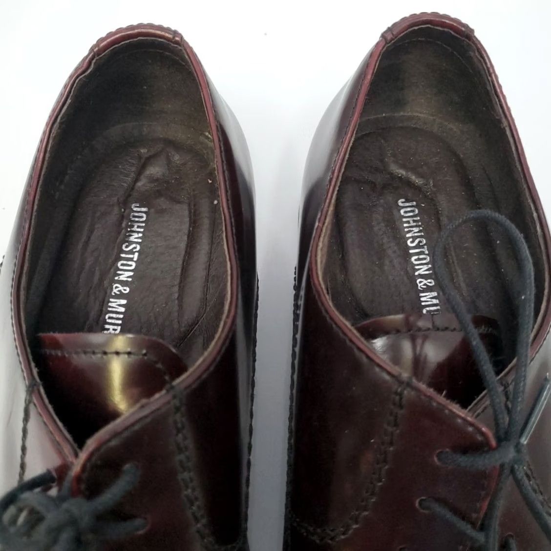 Johnston & Murphy Johnston & Murphy Atchison Cap Toe Dress Shoe Burgundy 11 M Oxford Men Leather Lace Up Cap Toe Classic Style Size ONE SIZE - 7 Thumbnail