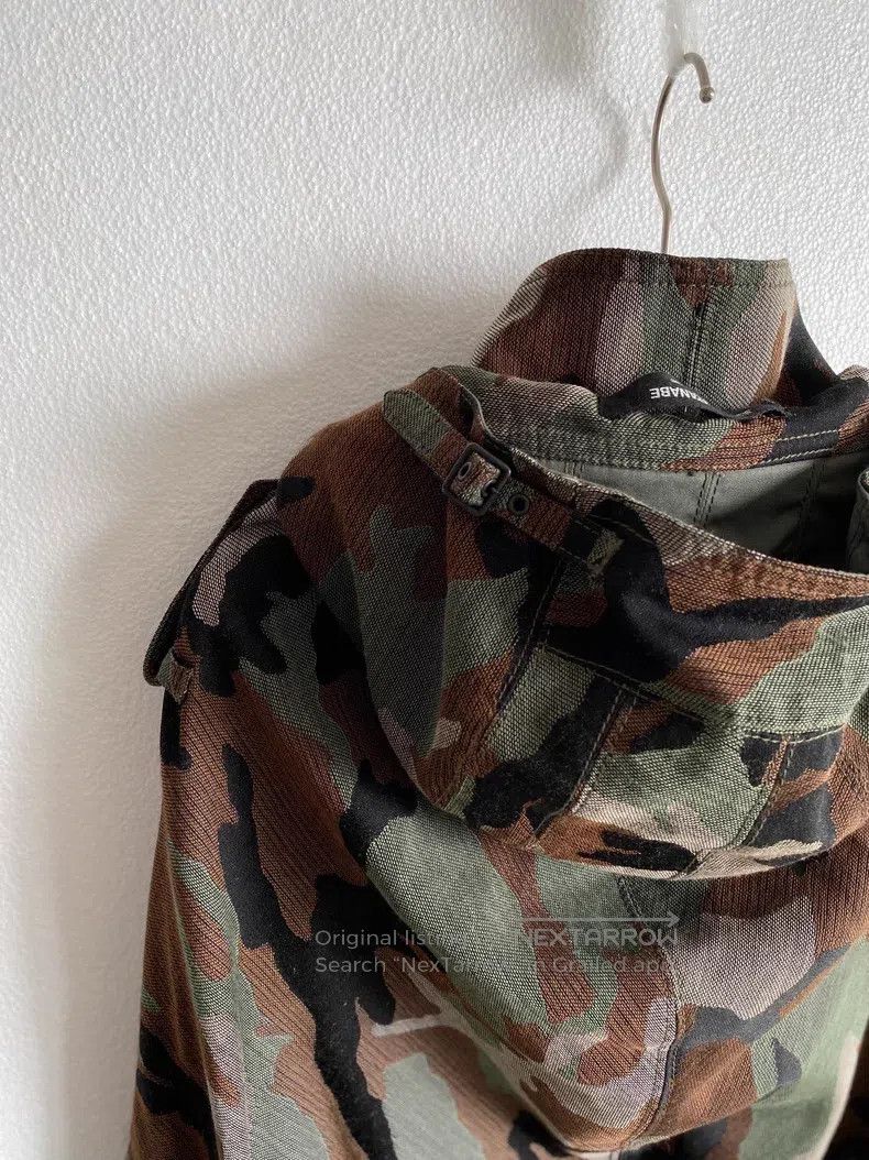Junya Watanabe Junya Watanabe Deconstructed camouflage cape-style jacket Size S / US 4 / IT 40 - 6 Thumbnail