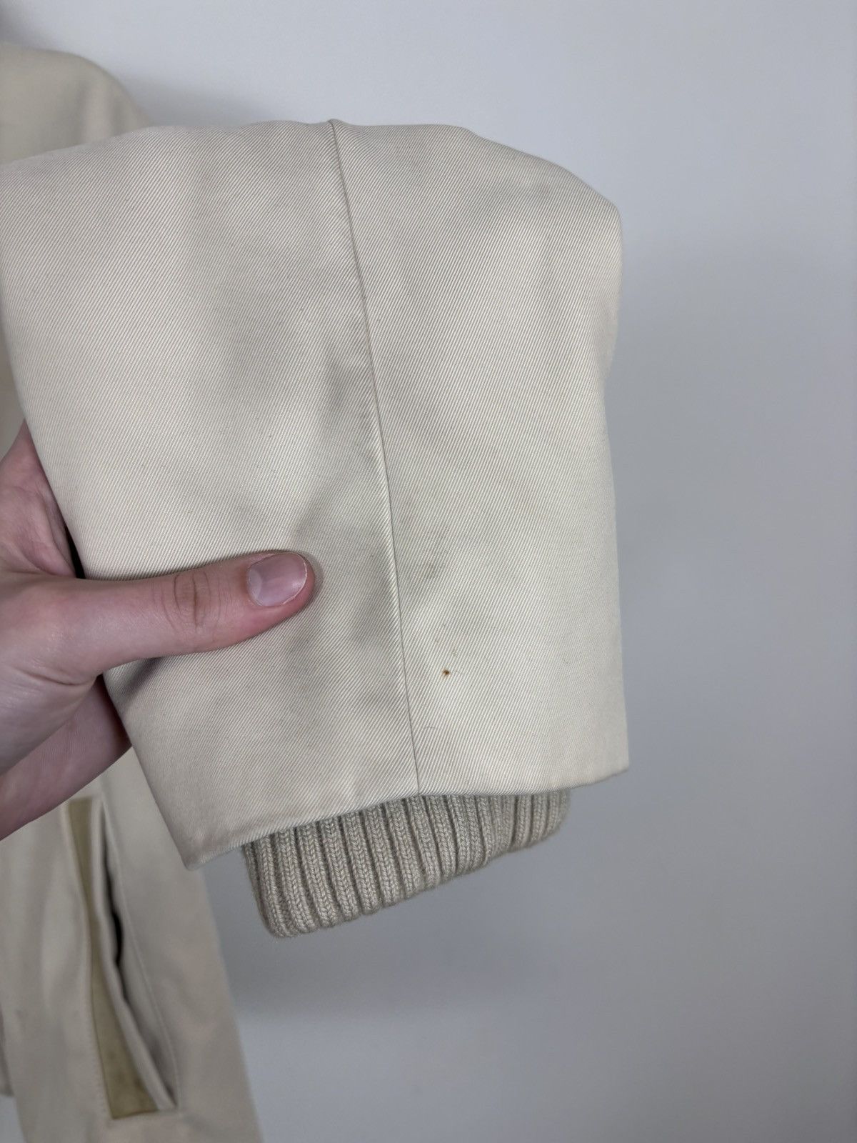 Alfred Dunhill Dunhill Men’s 2 in 1 Insulated Beige Collared Zip Up Jacket Size US M / EU 48-50 / 2 - 16 Thumbnail