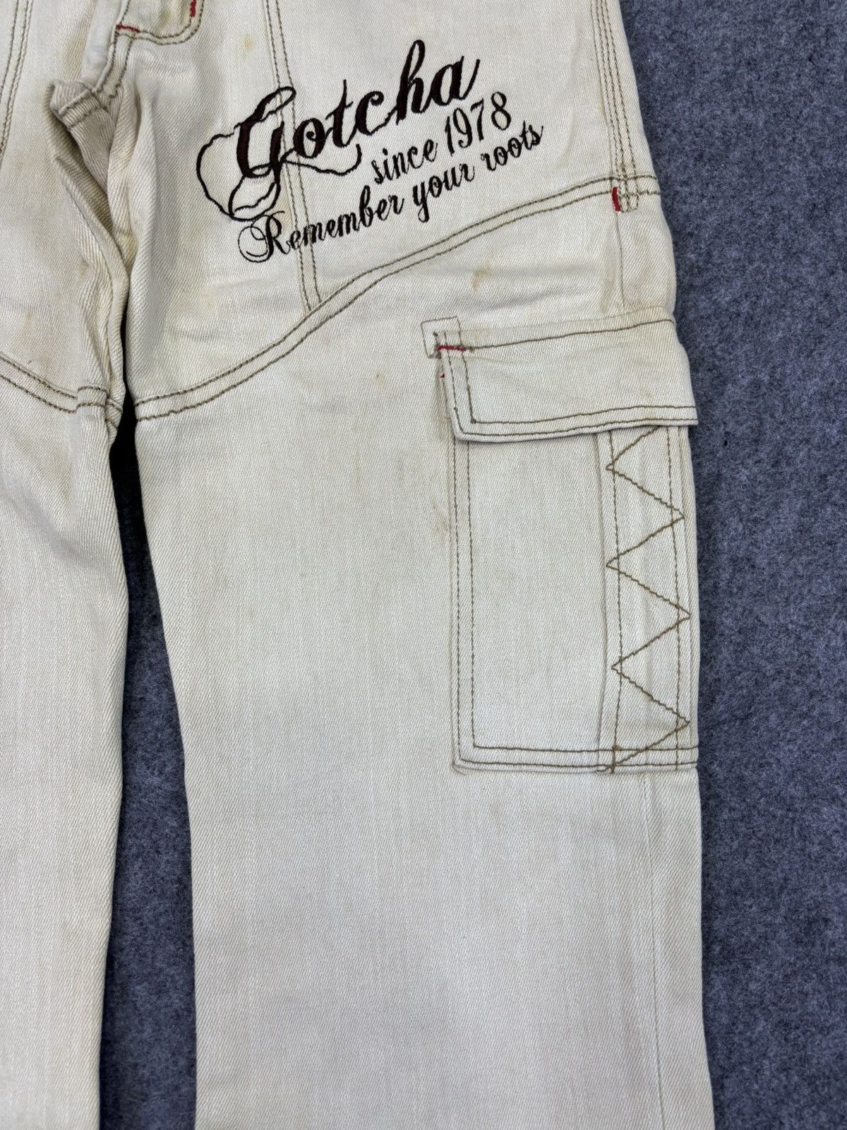 Gotcha 💥Vintage💥 Surf Style Gotcha Stretchable Cargo Pant F697 Size US 31 - 5 Thumbnail