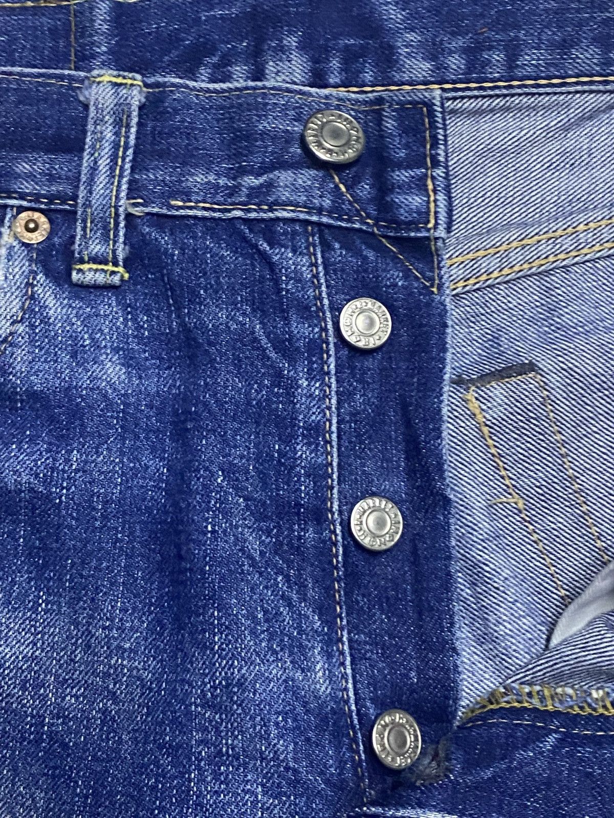 Japanese Brand Vintage Japanese Iron Hr Market Selvedge Crazy Distressed Size US 28 / EU 44 - 9 Thumbnail