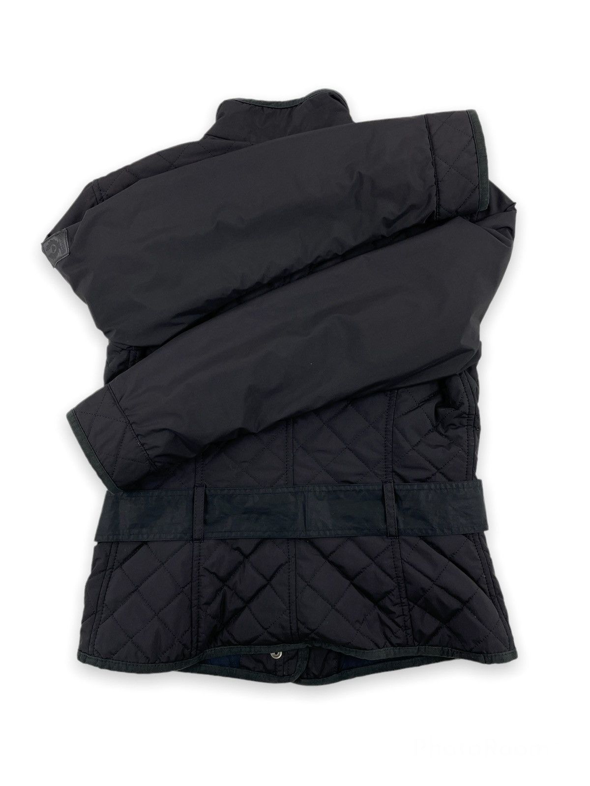 Belstaff Women’s Motorcycle England Silver Label Nylon Belted Jacket Bomber Size S / US 4 / IT 40 - 9 Thumbnail