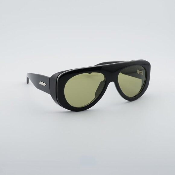 Bottega Veneta Bottega Veneta BV1362S 006 Sunglasses Black Geometric Frame Size ONE SIZE - 1 Thumbnail