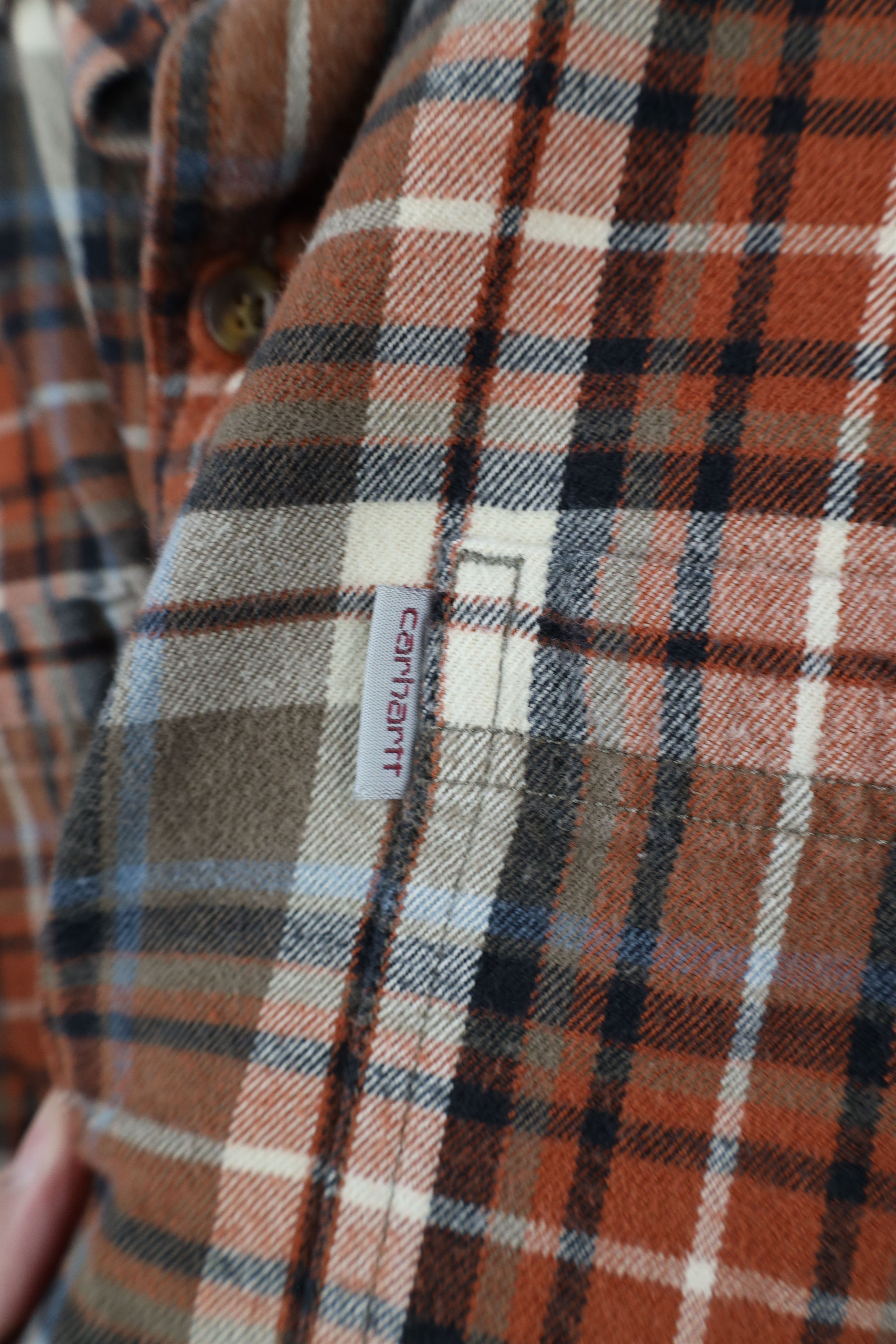 Carhartt × Vintage Vintage Carhartt Relaxed Fit Flannel Button Down Shirt Plaid Size US XXL / EU 58 / 5 - 4 Thumbnail
