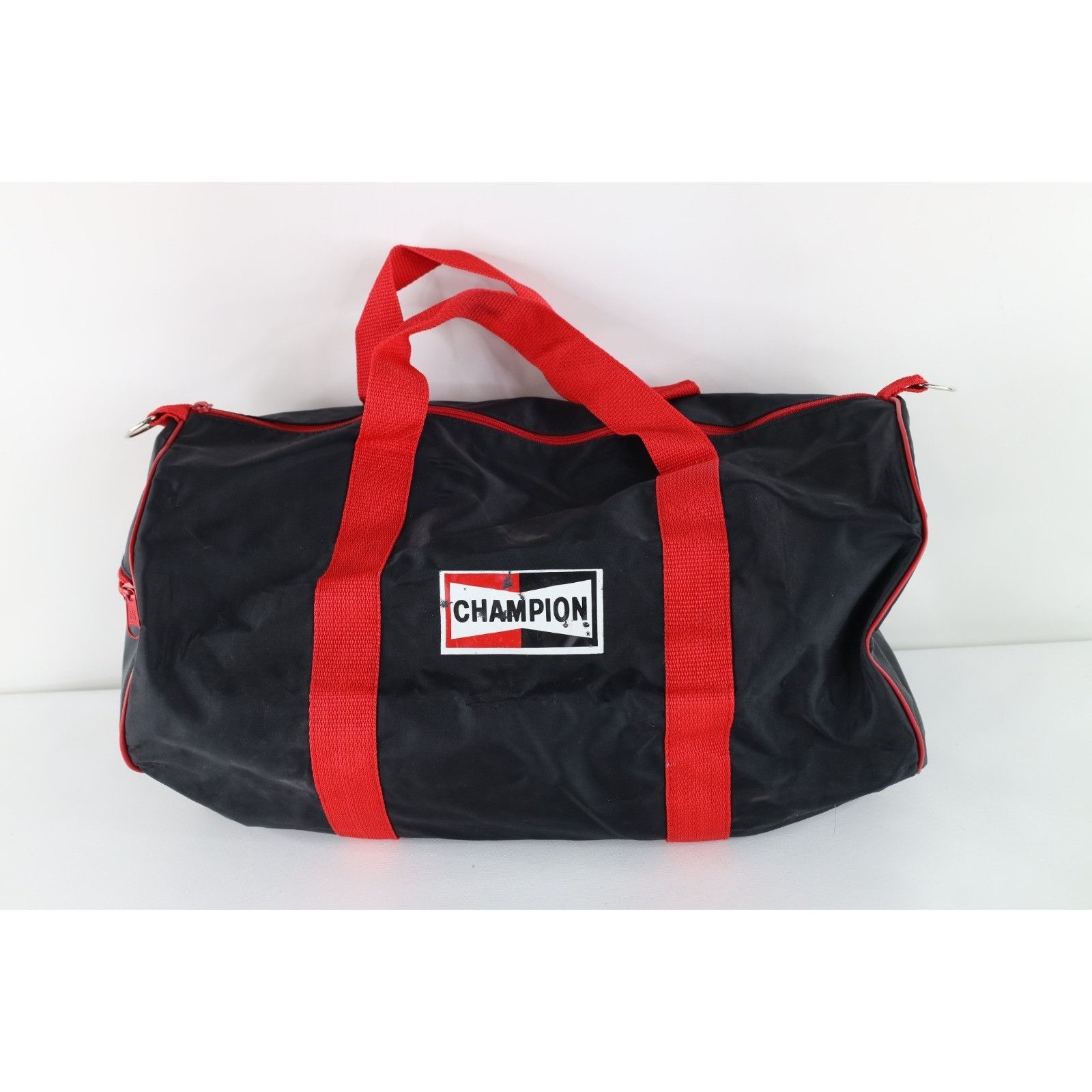 Vintage Vintage 80s 90s Champion Spark Plugs Distressed Duffel Bag Size ONE SIZE - 1 Thumbnail
