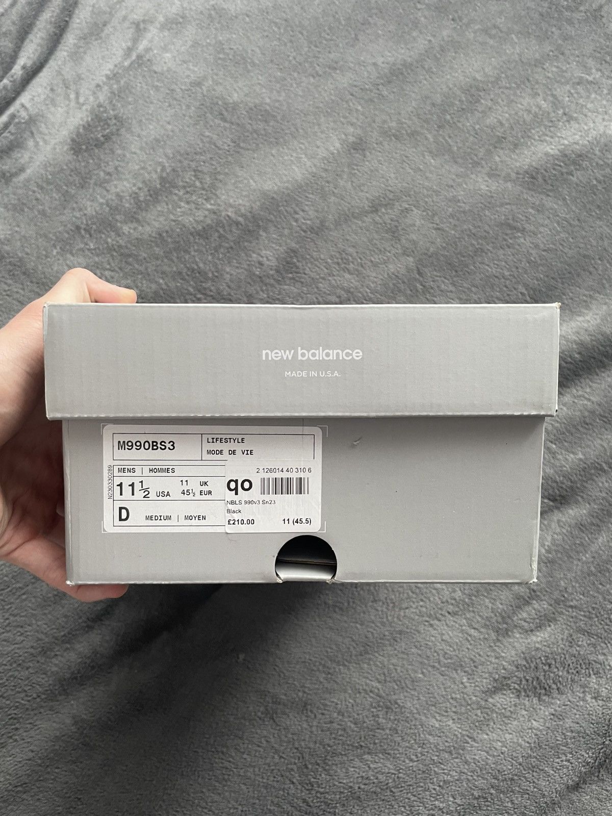 New Balance New Balance 990v3 MiUSA 11.5 45.5 Size US 11.5 / EU 44-45 - 11 Thumbnail