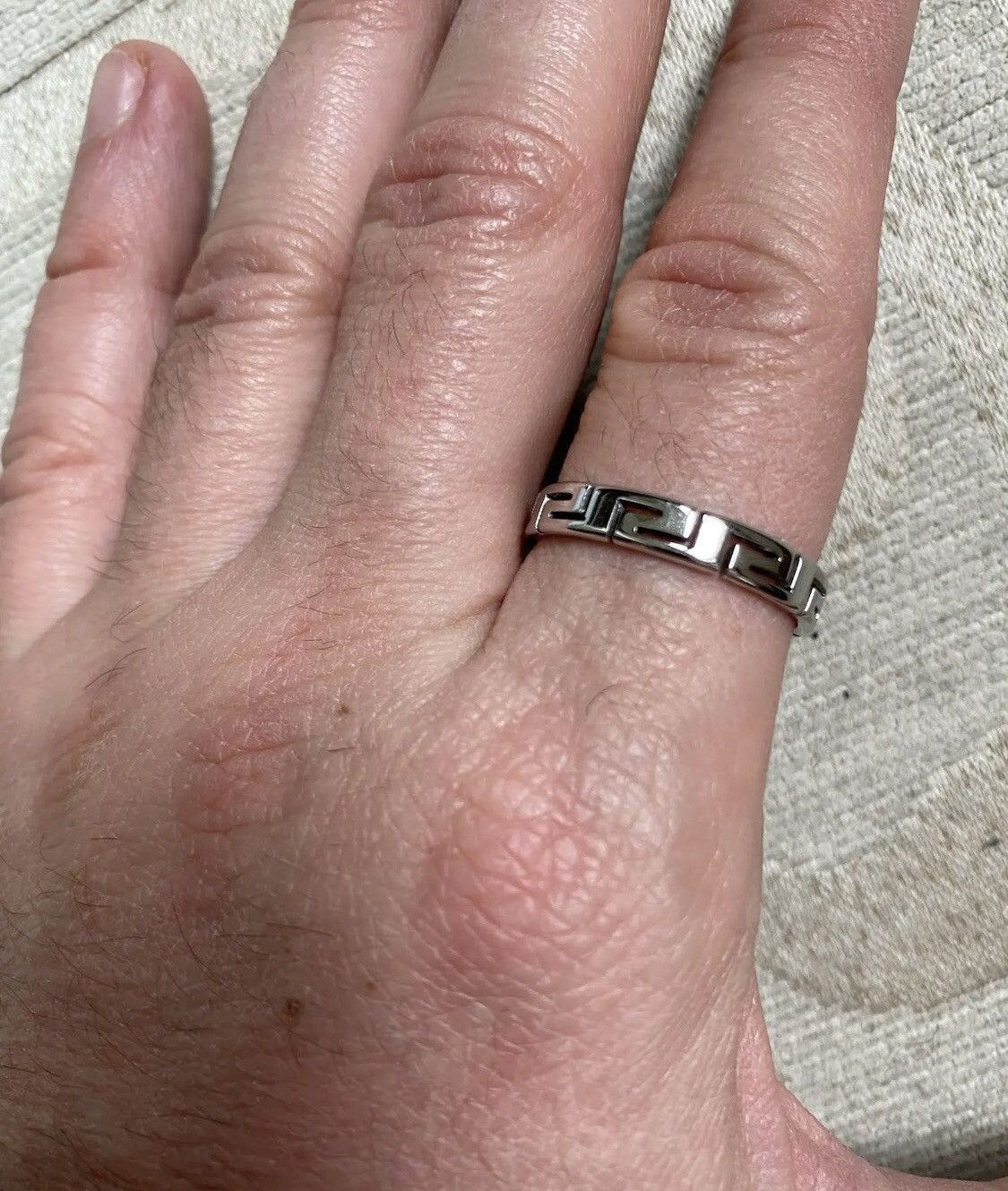 Jewelry Silver Color Geometry Line Ring (size 6-12) Size ONE SIZE - 2 Thumbnail