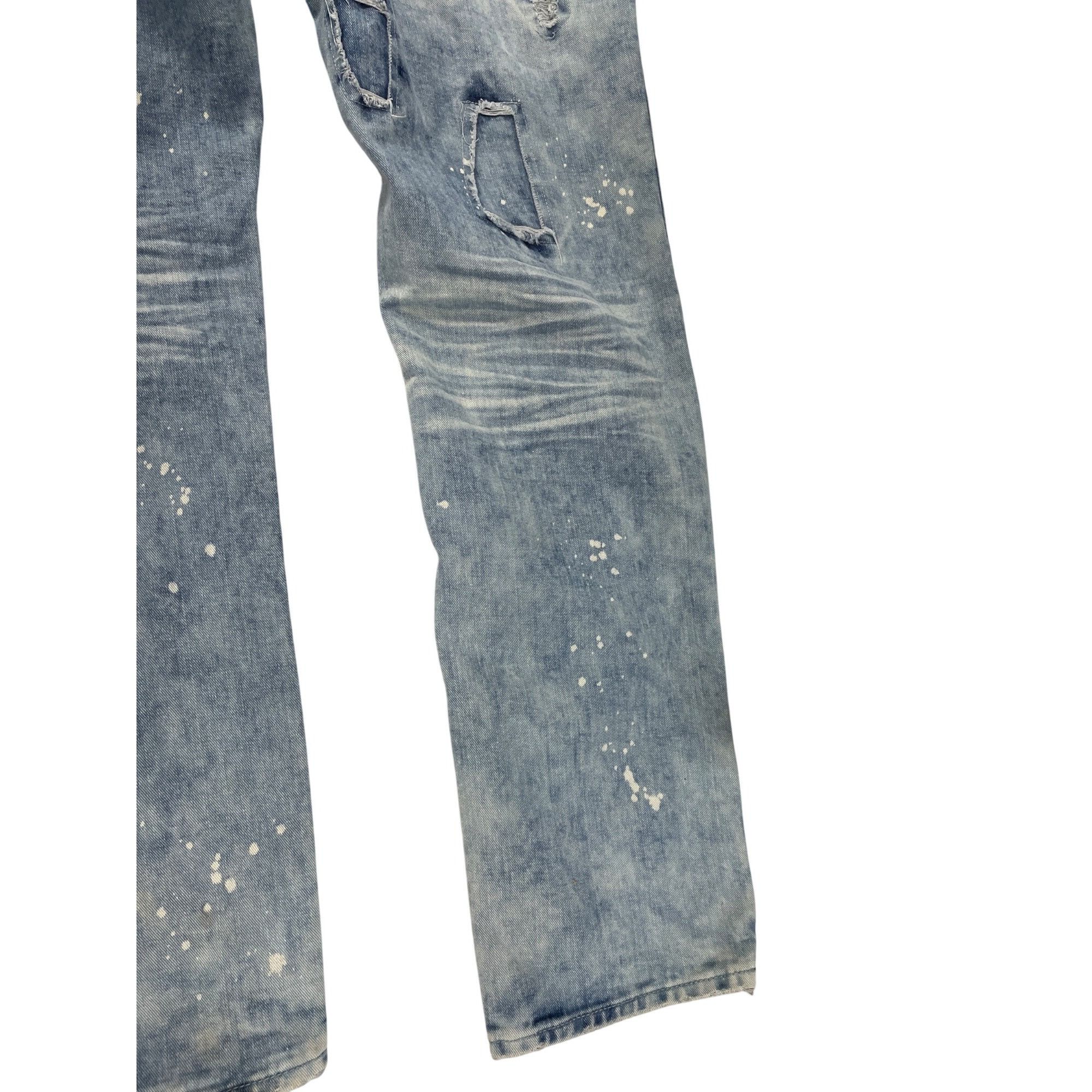 Jordan Craig Jordan Craig Artisan mens blue grunge distressed jeans 38/34 Size US 38 / EU 54 - 15 Thumbnail