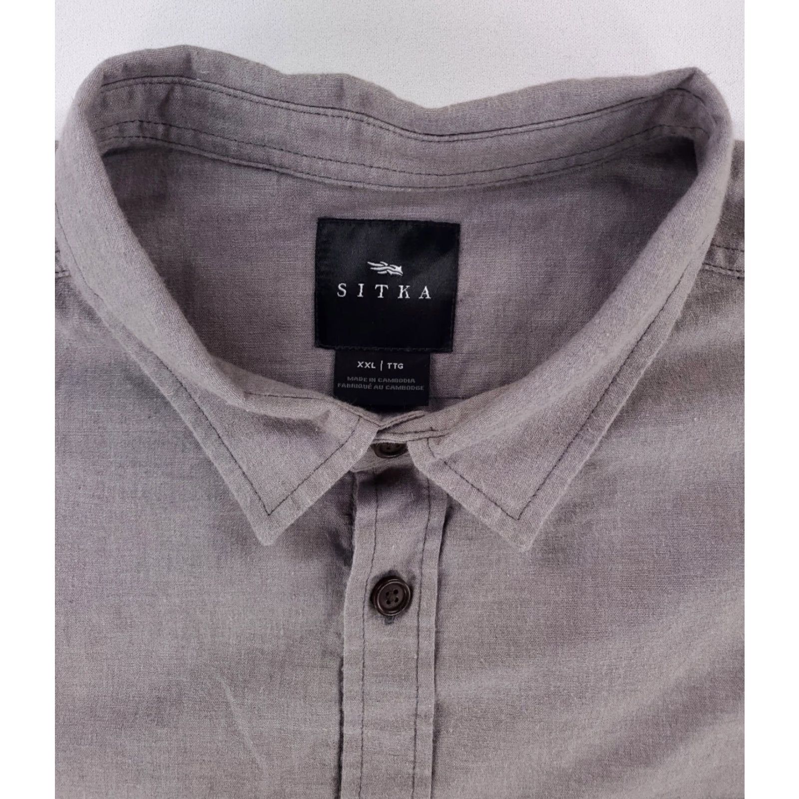 SITKA Sitka Ambary Button Up Shirt Long Sleeve Gray Mens XXL Size US XXL / EU 58 / 5 - 2 Thumbnail