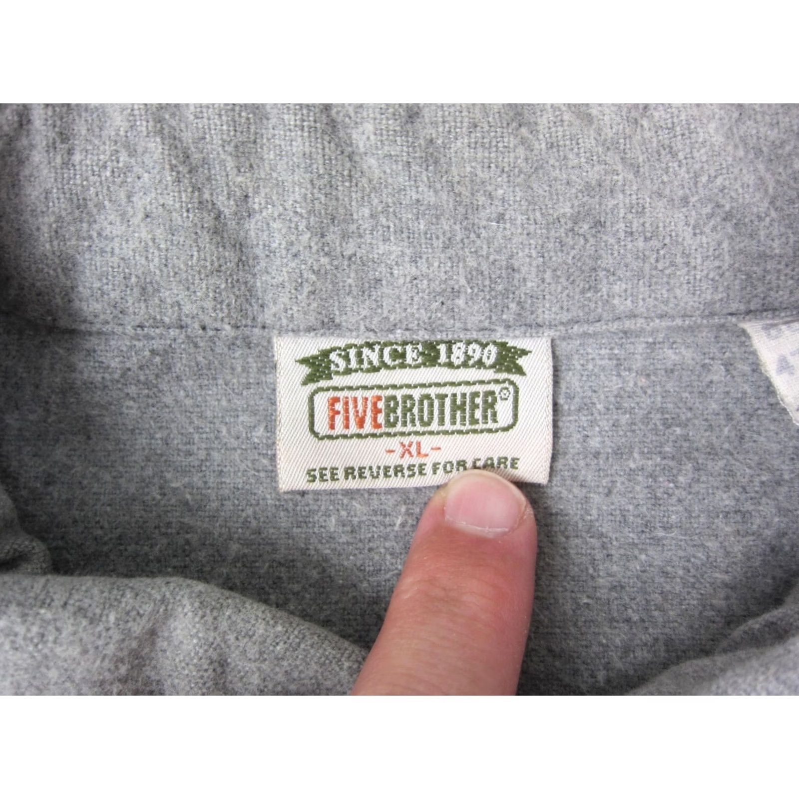 Vintage VINTAGE Five Brother Shirt Mens XL Gray Flannel Western Rodeo Cowboy Shirt Mens XL Gray Flannel Western Rodeo Cowboy Size US XL / EU 56 / 4 - 4 Thumbnail