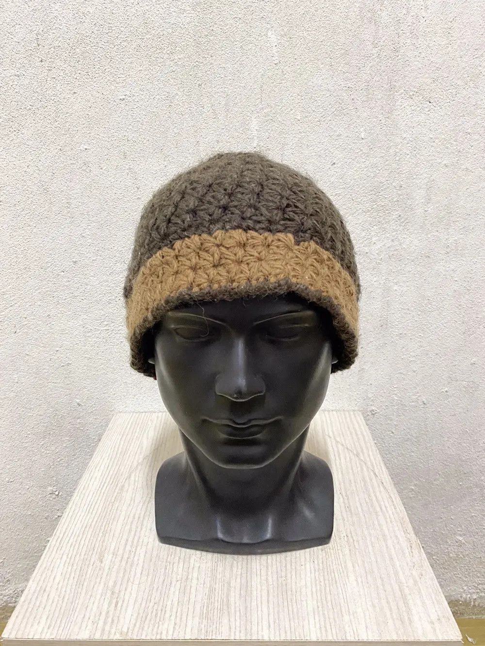 Vintage Japanese Brand Knit Beanie Hat Size ONE SIZE - 2 Thumbnail