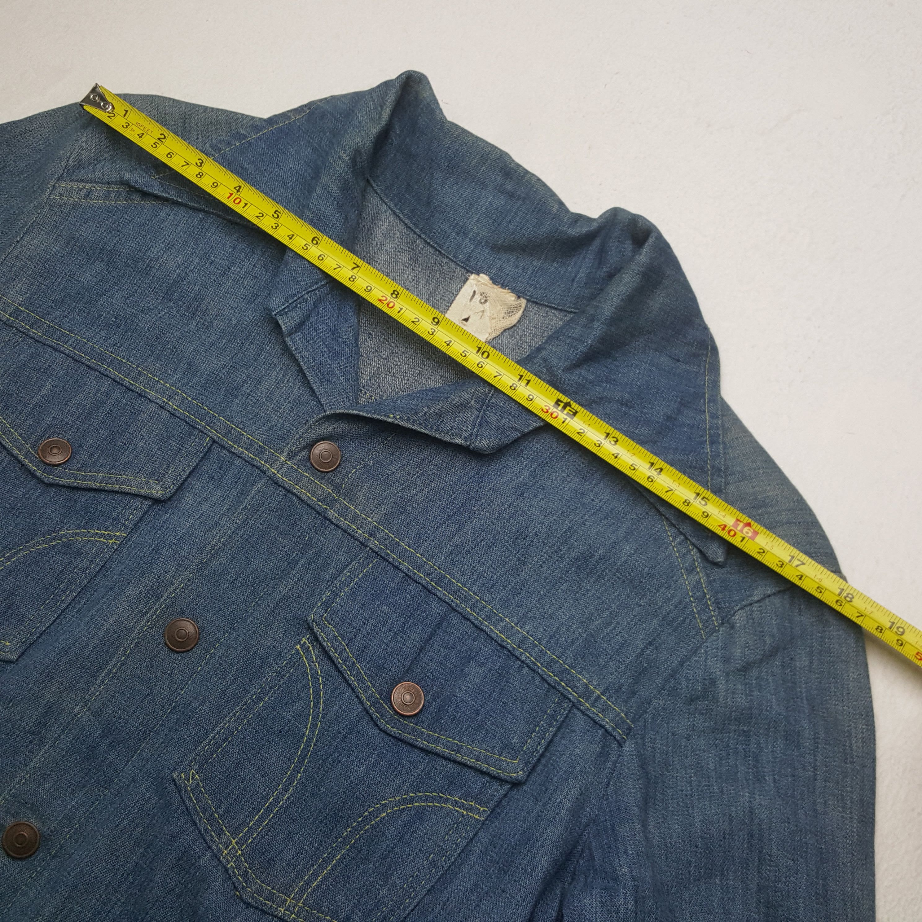 Japanese Brand Vintage Tiger Embroidery Japanese Bikers Denim Shirt RR9 Size US L / EU 52-54 / 3 - 6 Thumbnail
