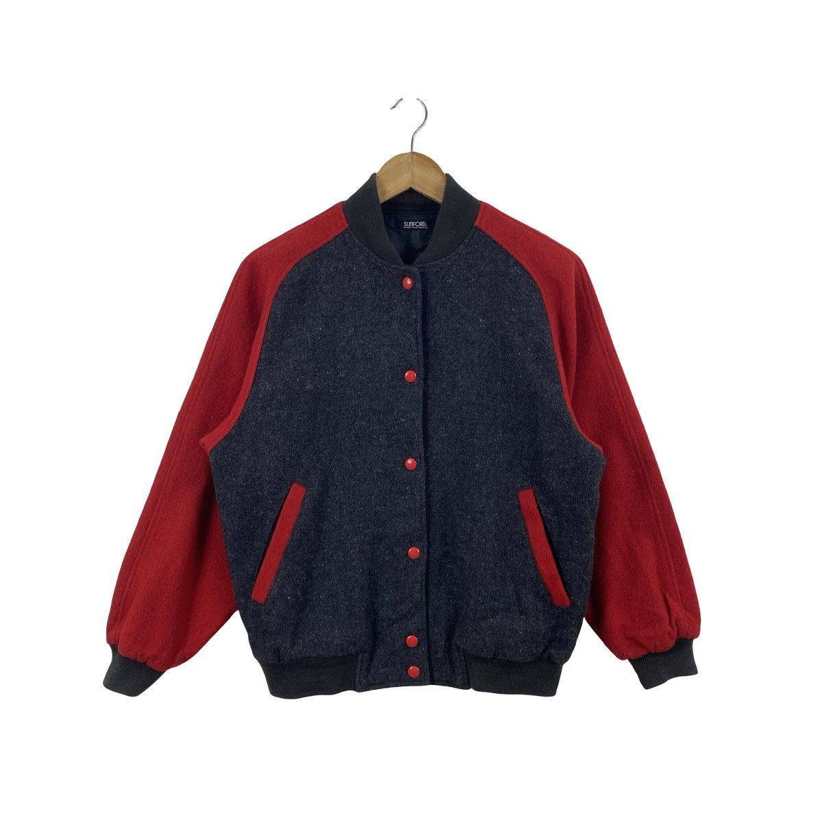 Vintage Vintage SUNFORD JUNIOR Total Fashion Vintage Varsity Bomber Size US M / EU 48-50 / 2 - 3 Thumbnail