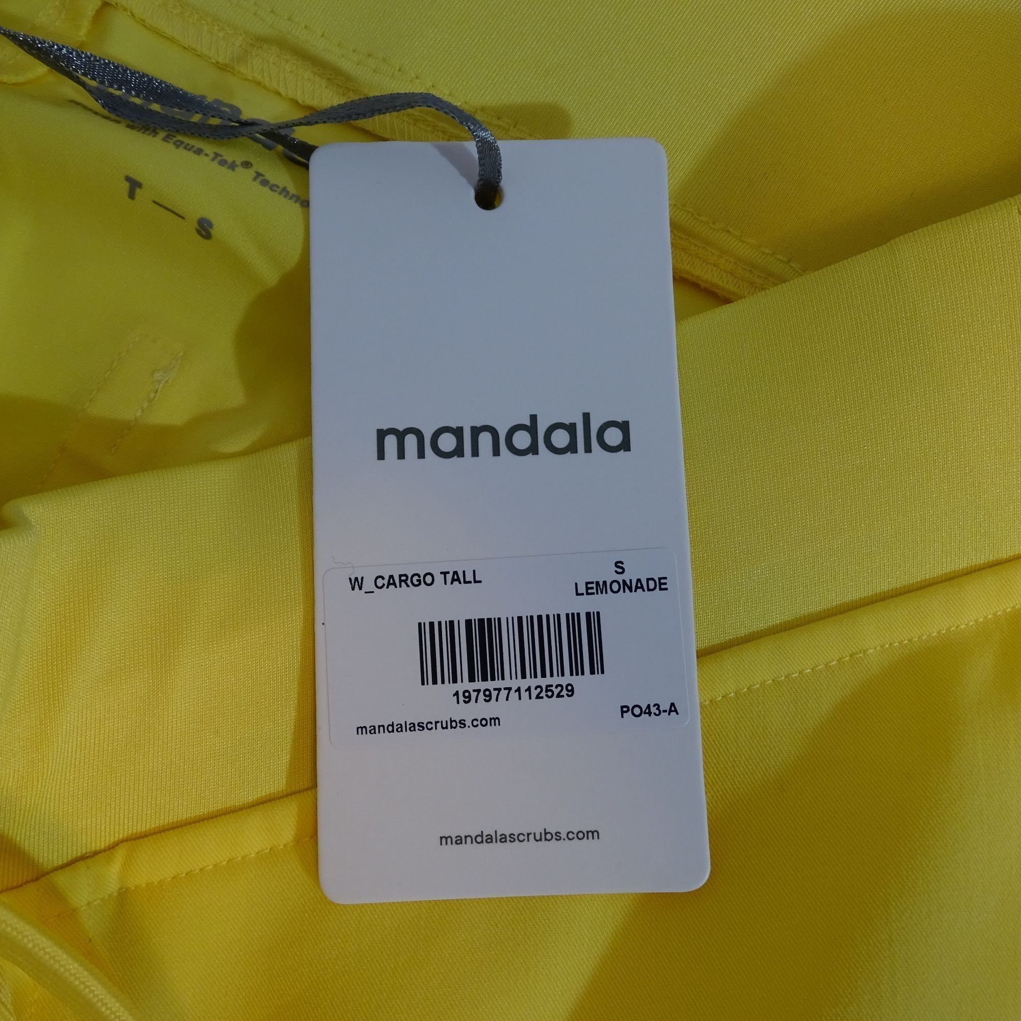 Other Mandala Cargo Yellow Scrub Pants Women Size S TALL Stretch Size 30" / US 8 / IT 44 - 9 Thumbnail
