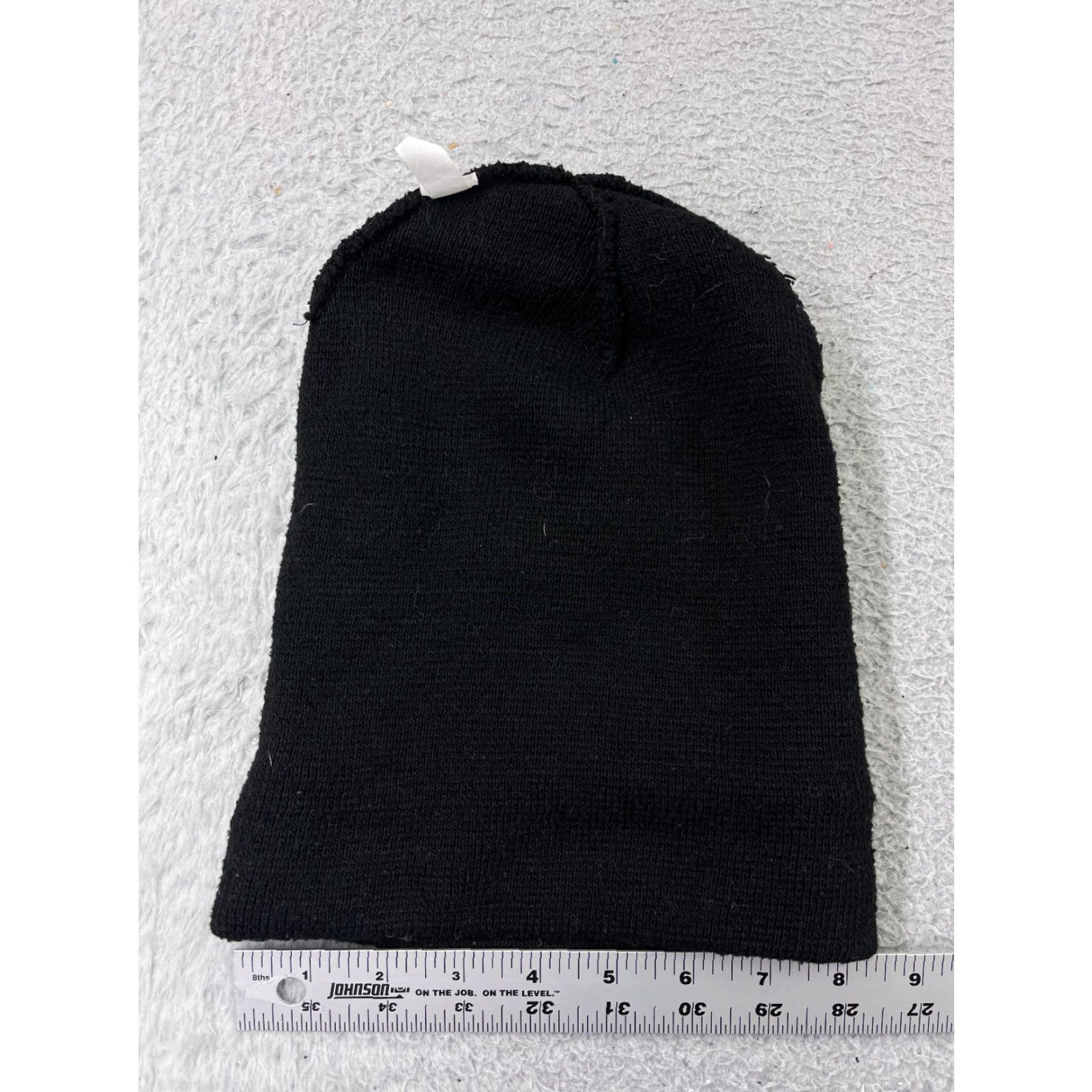 Vintage Beanie Toque Adult One Size Black Knit Acrylic Snow Ski Surf Beach Skate Size ONE SIZE - 3 Thumbnail