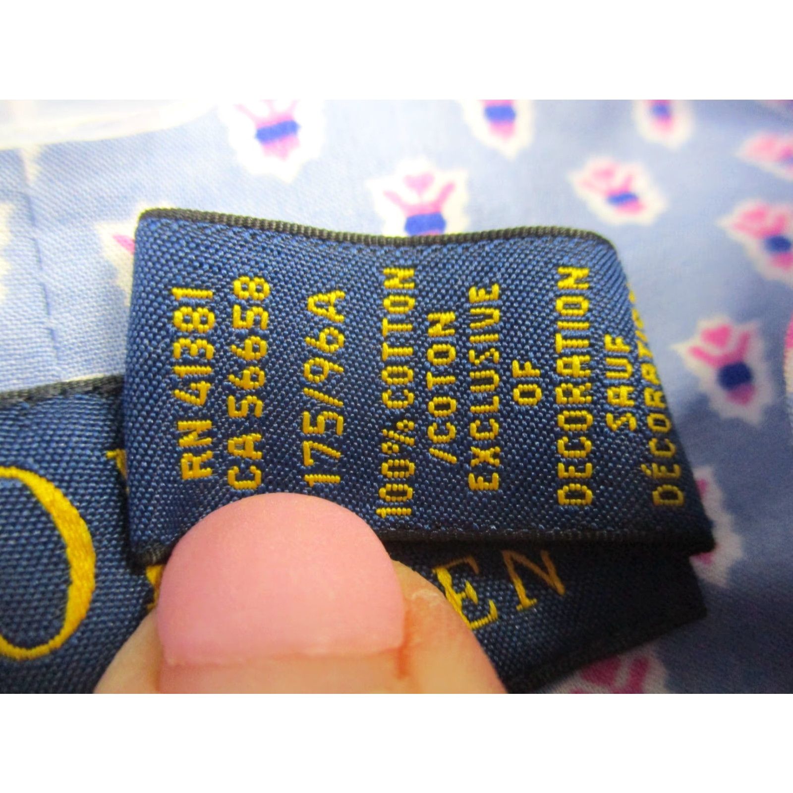 Polo Ralph Lauren VINTAGE Polo Ralph Lauren Shirt Medium All Over Print Blue Stretch Size US M / EU 48-50 / 2 - 5 Thumbnail