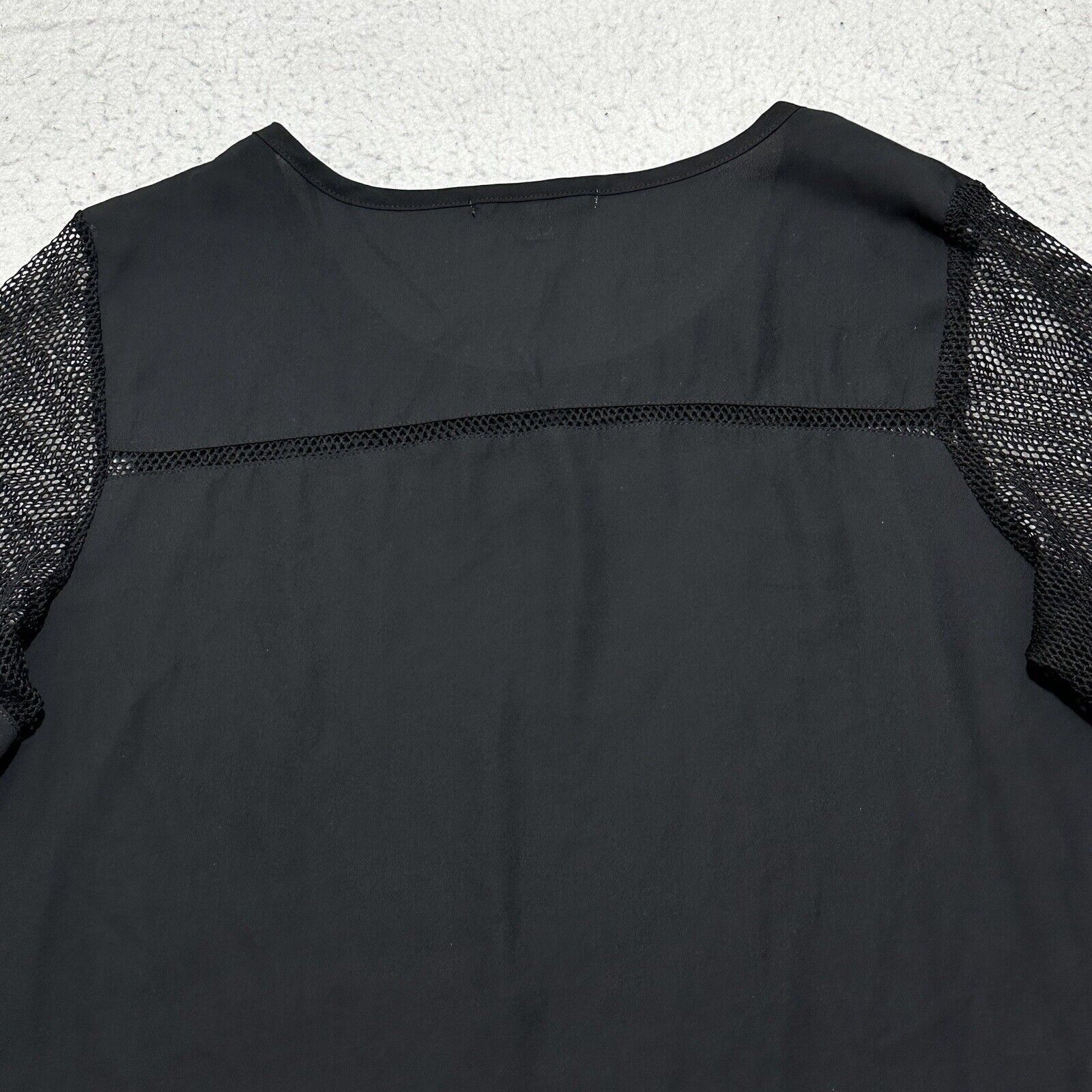 Other Pleione Large Lightweight T Shirt Blouse Mesh Sleeves Black Size L / US 10 / IT 46 - 11 Thumbnail