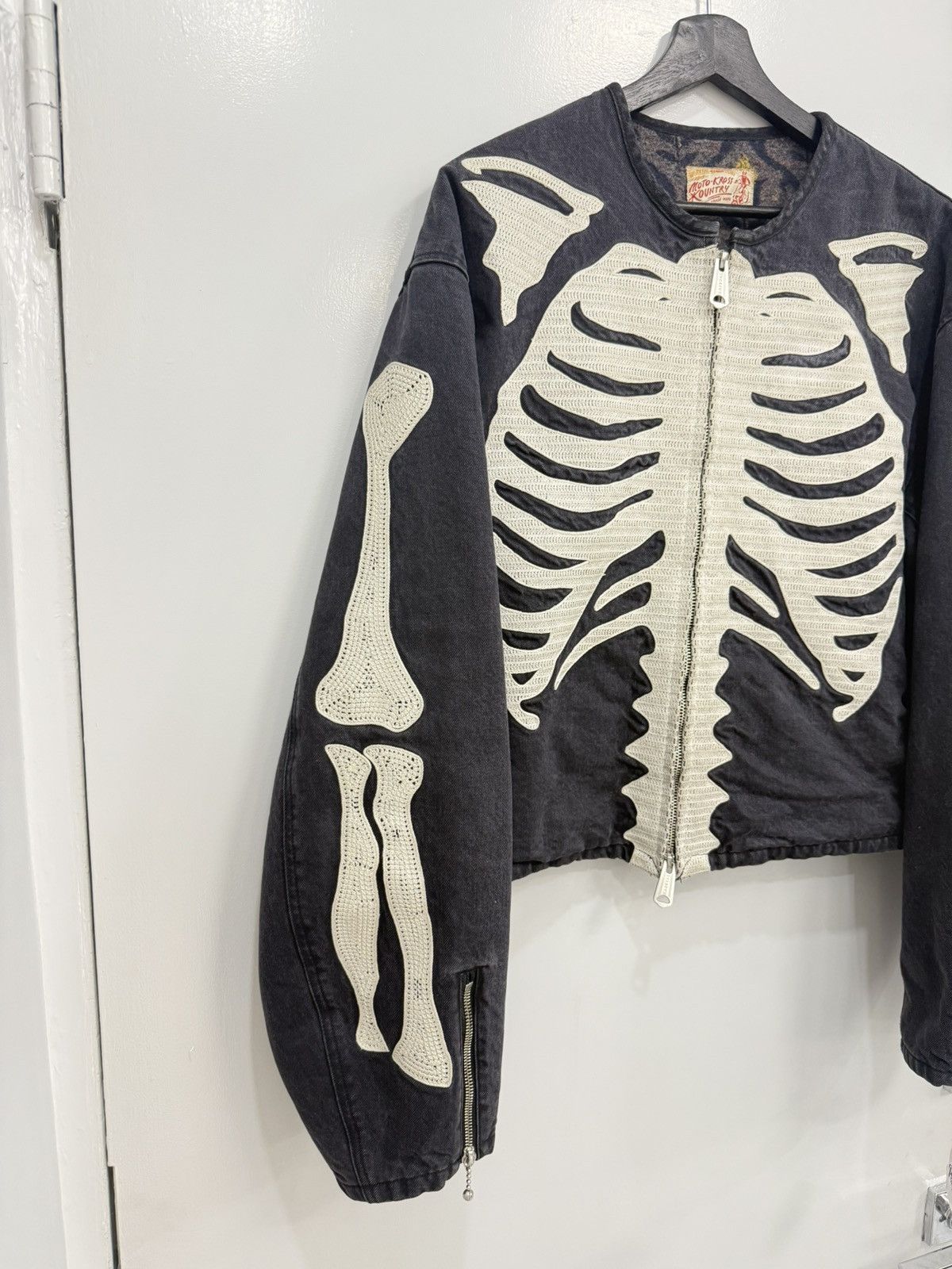 Kapital Kapital Bone Biker Jacket Size US XXL / EU 58 / 5 - 3 Thumbnail