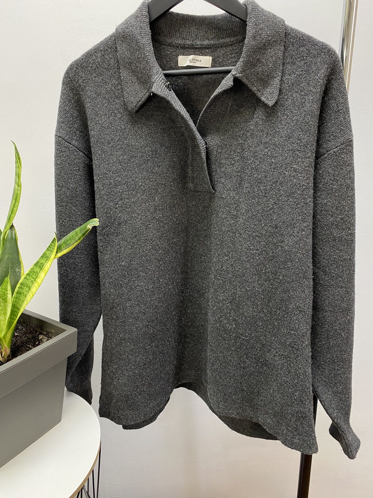 Isabel Marant × Isabel Marant Etoile Isabel Marant Etoile Lark Oversized Polo Jumper Sweater Size S / US 4 / IT 40 - 7 Thumbnail