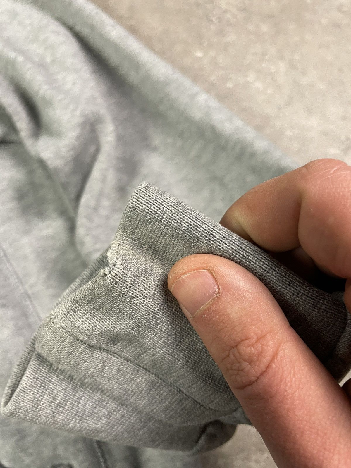 Nike × Vintage Vintage Nike Y2K Grey Sweatshirt Zip Hoodie Size L / US 10 / IT 46 - 5 Thumbnail