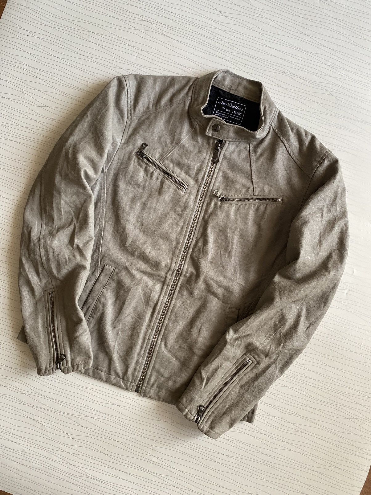 14th Addiction × Japanese Brand × Uniqlo Vintage Neo Leather Motorcyle Jacket Size US M / EU 48-50 / 2 - 2 Thumbnail