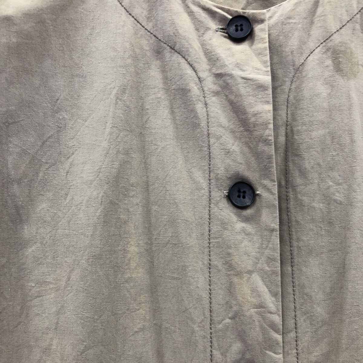 Japanese Brand Pual Ce Cin Nippon Made Outerwear Non Collar Long Coat Size US L / EU 52-54 / 3 - 7 Thumbnail