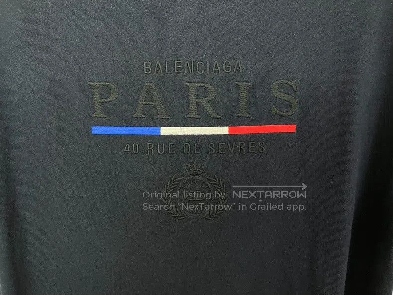 Balenciaga Balenciaga Dark blue short-sleeve T-shirt Size US M / EU 48-50 / 2 - 3 Thumbnail