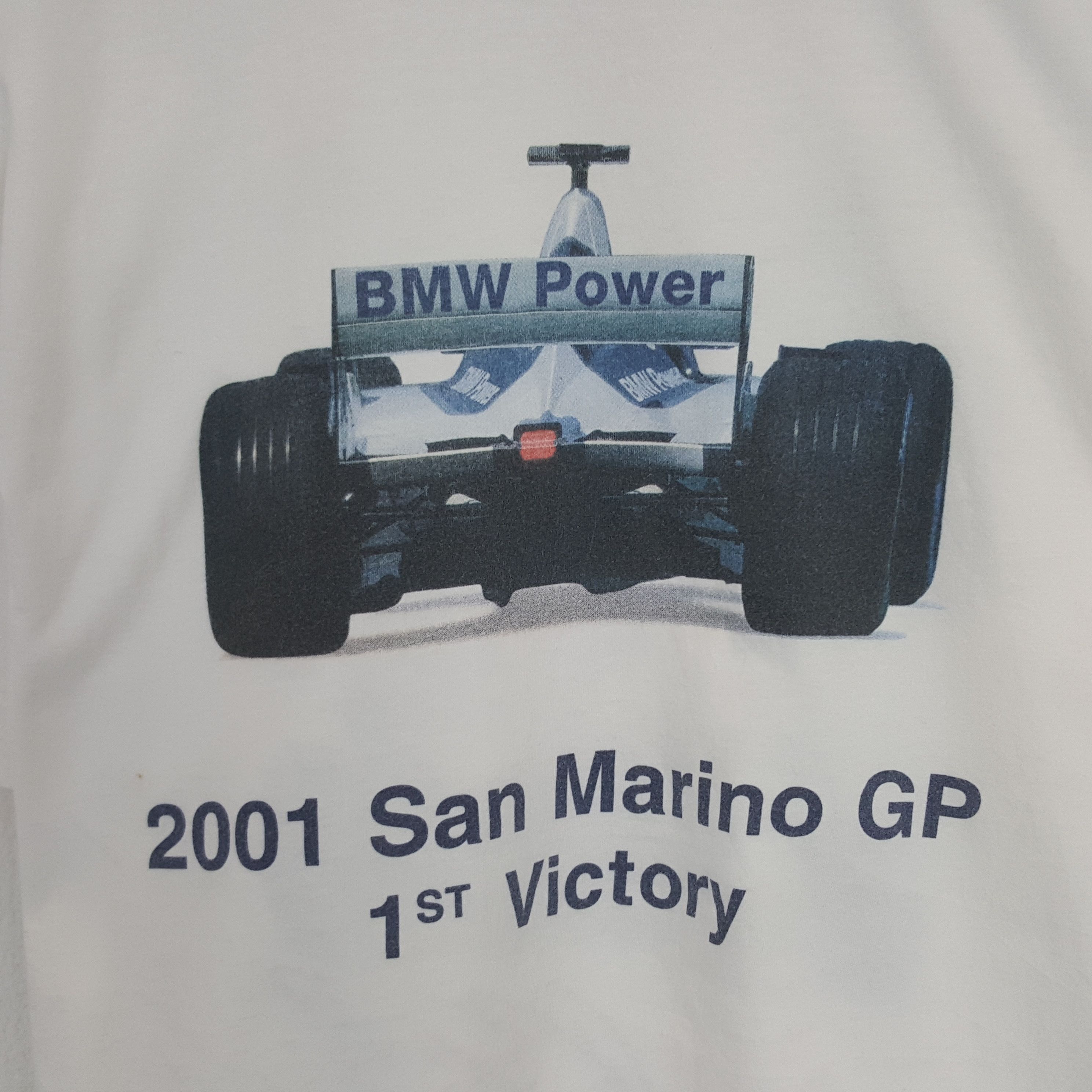 Vintage Vintage BMW Power 2001 San Marino GP 1st Victory Tshirt Size US M / EU 48-50 / 2 - 2 Thumbnail