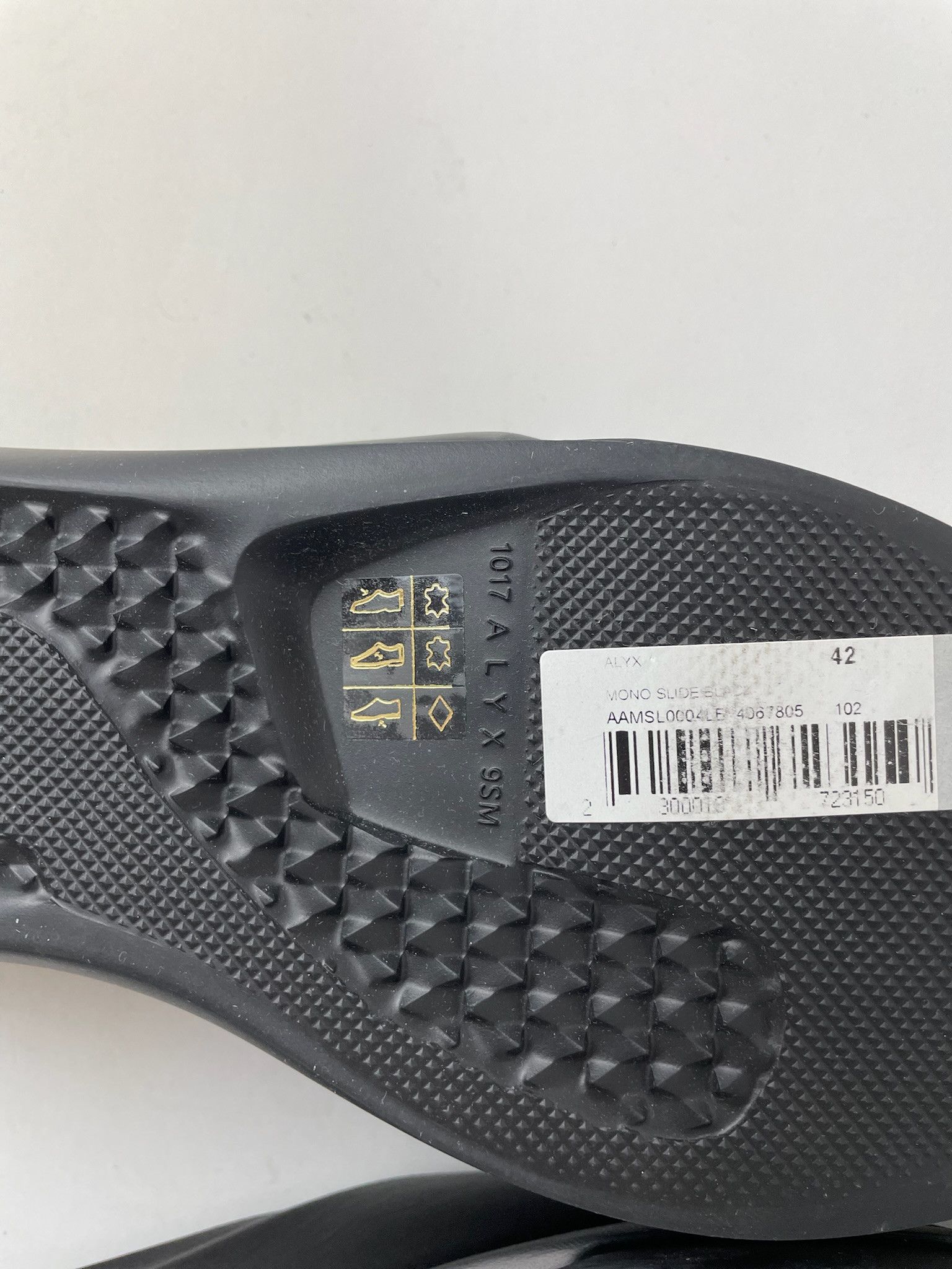 1017 ALYX 9SM BNWT black mono slides | Grailed