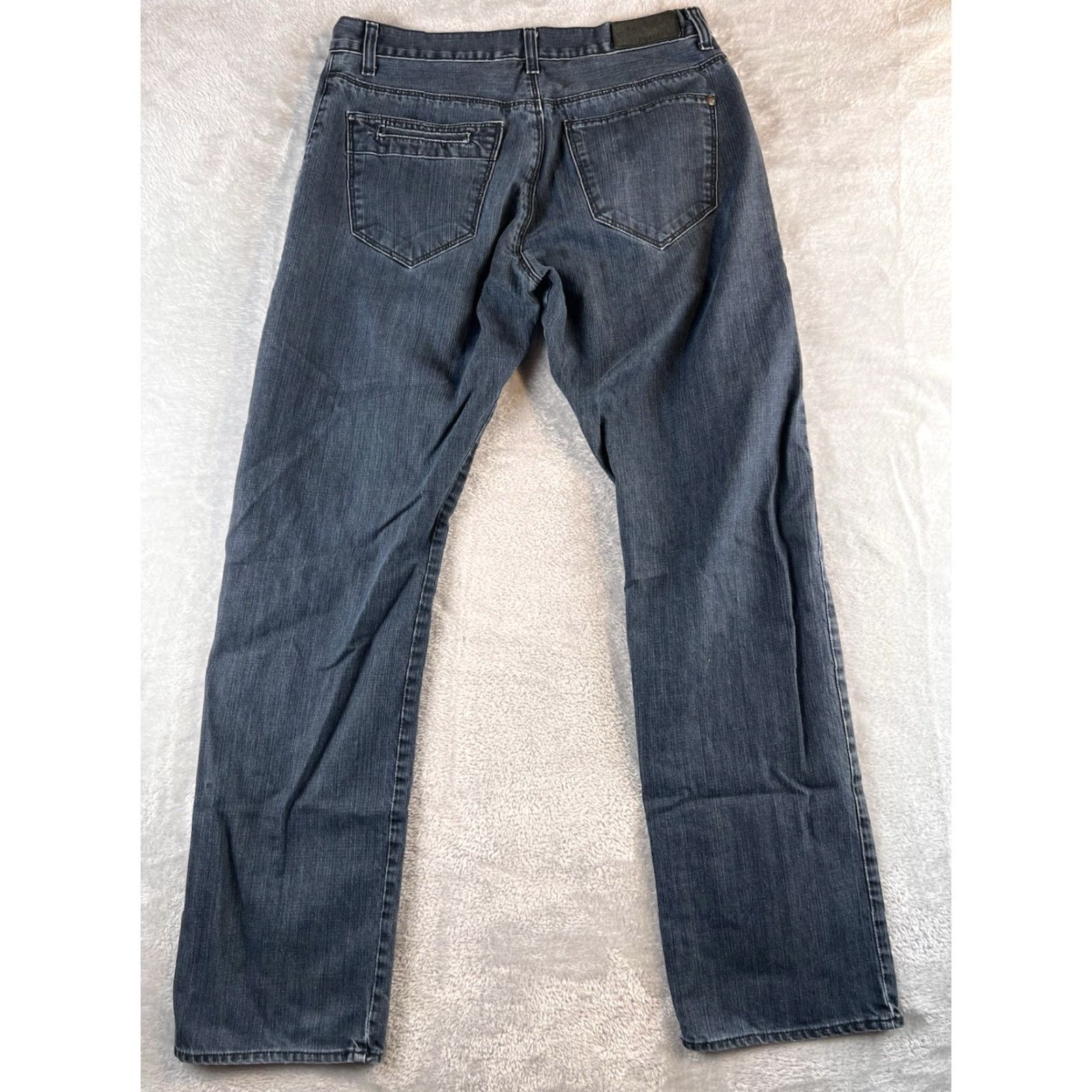 Denime Postage Jeans Mens 32 Blue Straight Dark Wash Denim Boho Jeans Regular 5-Pocket Design Size US 32 / EU 48 - 2 Thumbnail