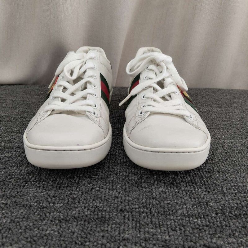 Gucci Gucci White Leather Low-Top Fashion Sneakers Size US 6.5 / EU 39-40 - 4 Thumbnail