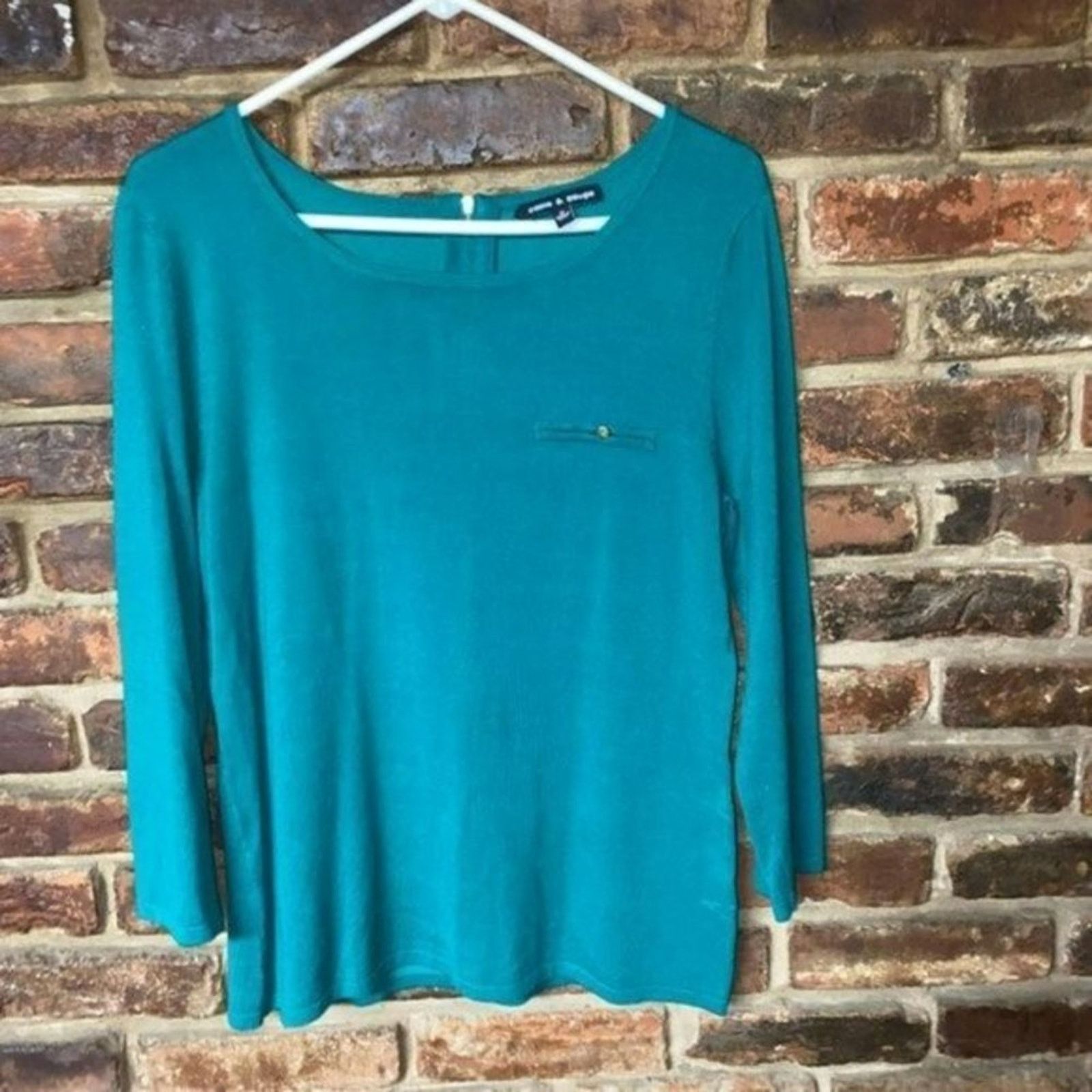 Other Cable + Gauge Green Quarter Zip Pullover Sweater Size Medium Size M / US 6-8 / IT 42-44 - 1 Thumbnail
